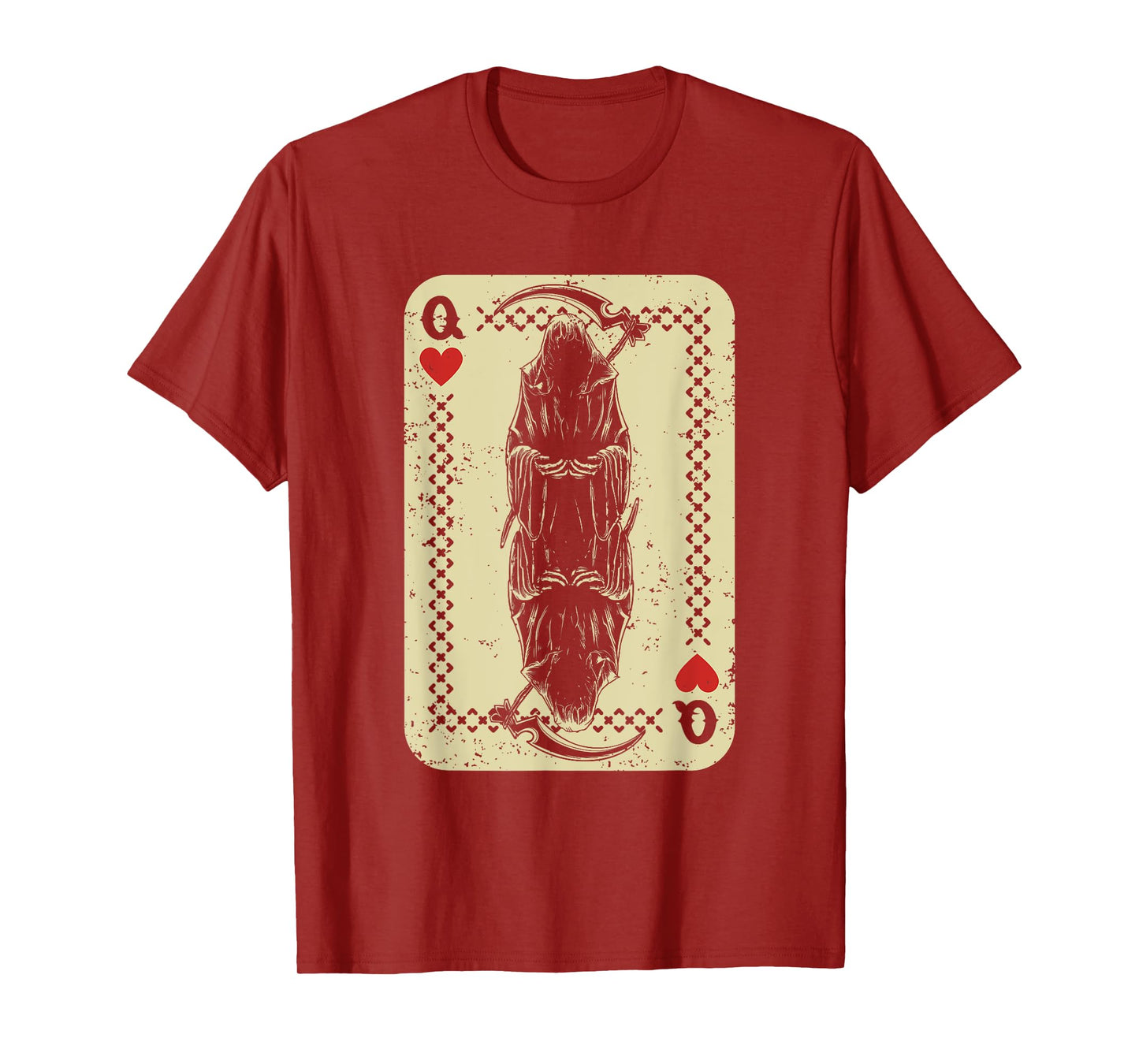 Santa Muerte Calavera Mexico Skeleton Poker Card Death Queen T-Shirt