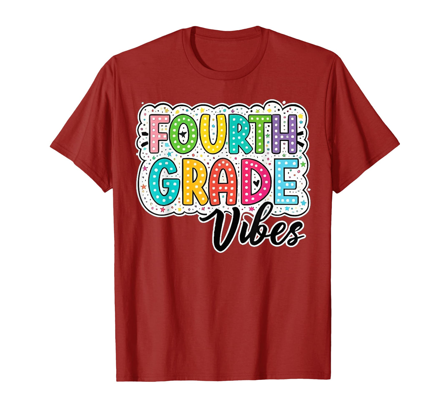 Retro Fourth Grade Vibes Back To School 4th Grade Dream Team T-Shirt