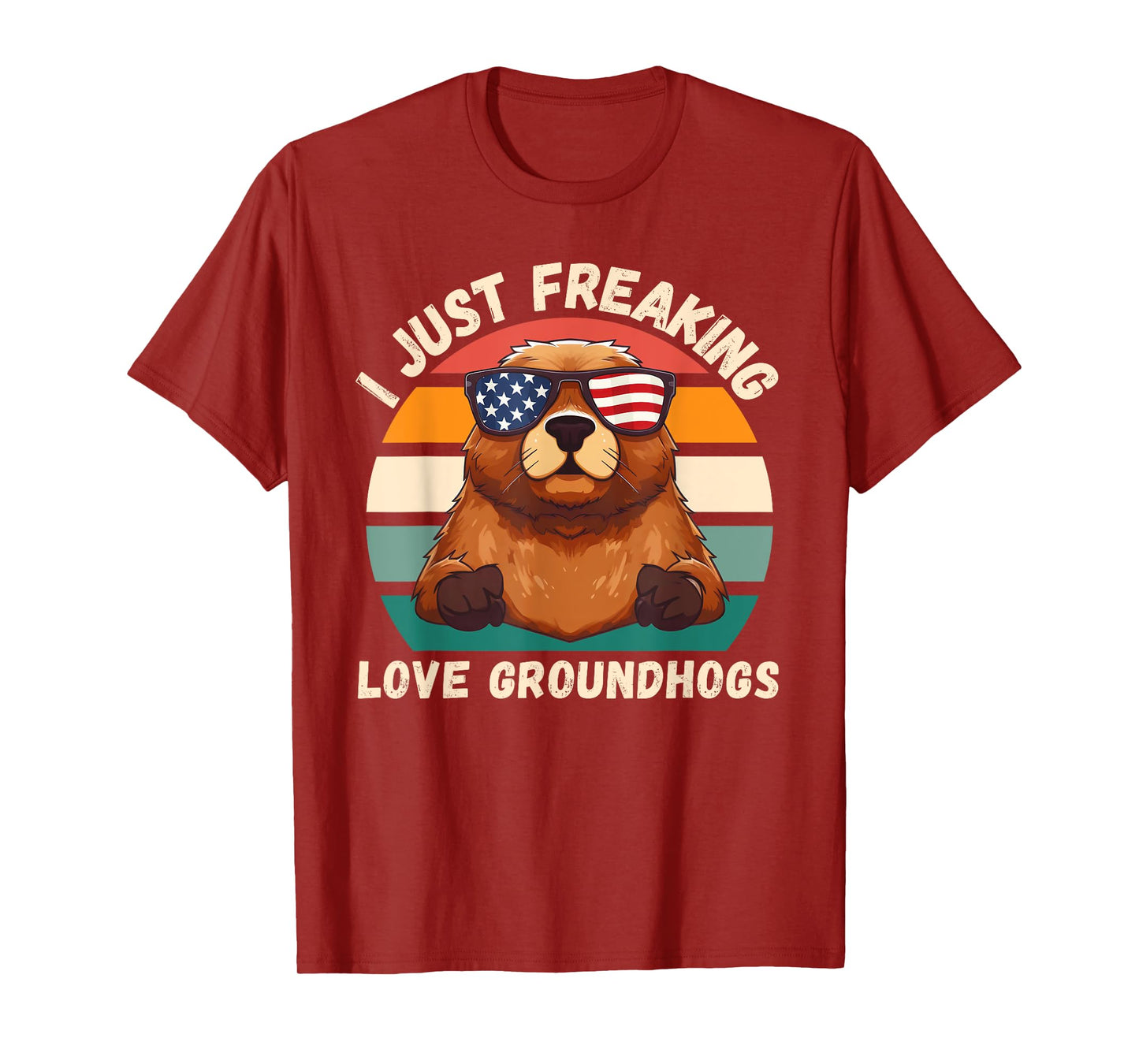 Retro Groundhogs I Just Freaking Love Groundhogs Lover T-Shirt