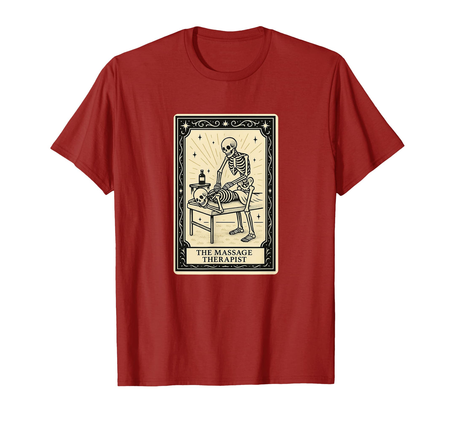 The Massage Therapist Tarot Card - Halloween Spooky Gothic T-Shirt