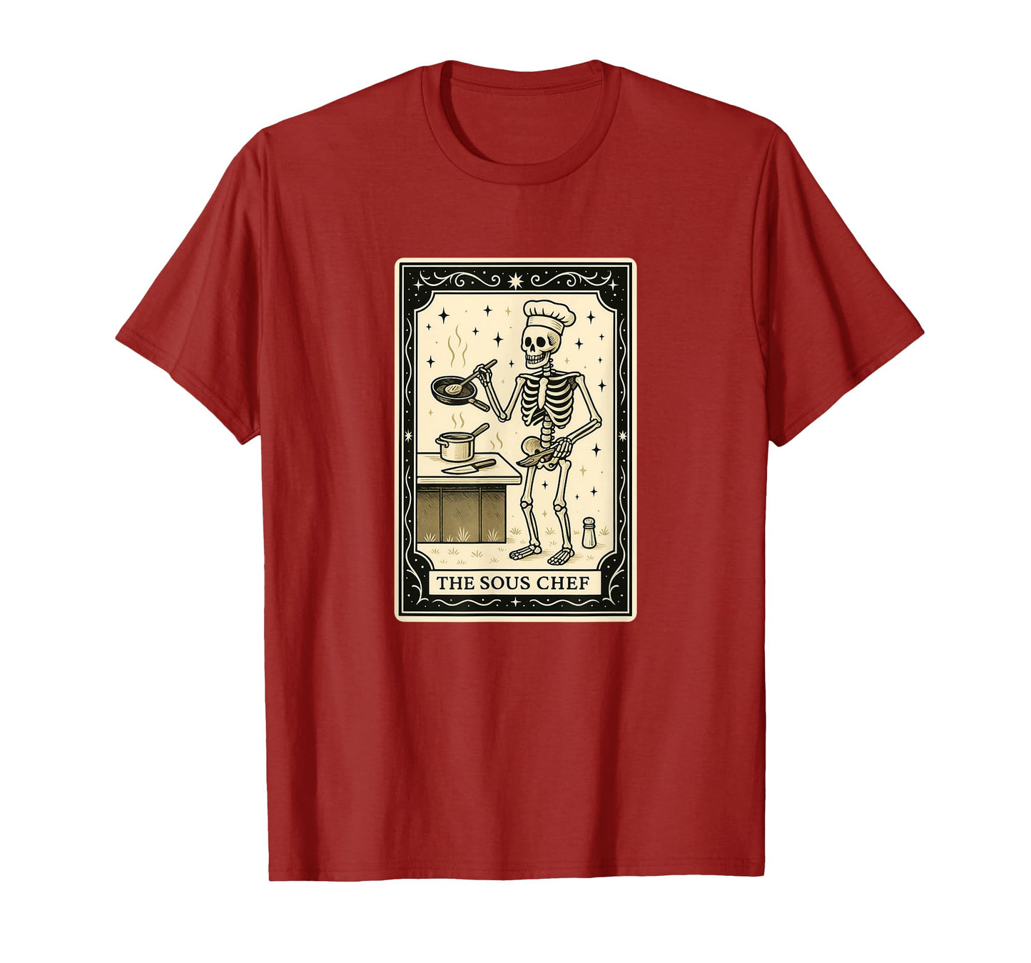 The Sous Chef Tarot Card Halloween Spooky Cook Cooking T-Shirt
