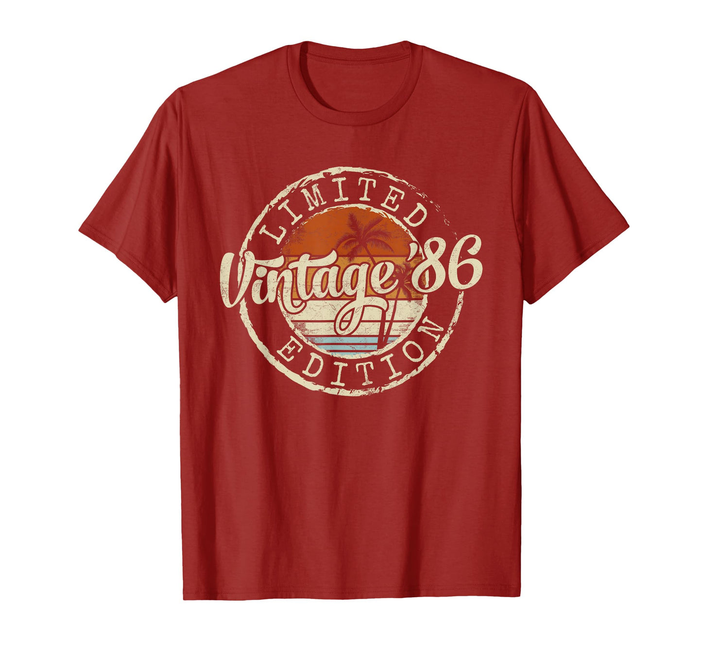 Vintage 1986 39th Birthday Gifts 39 Year Old For Men Women T-Shirt