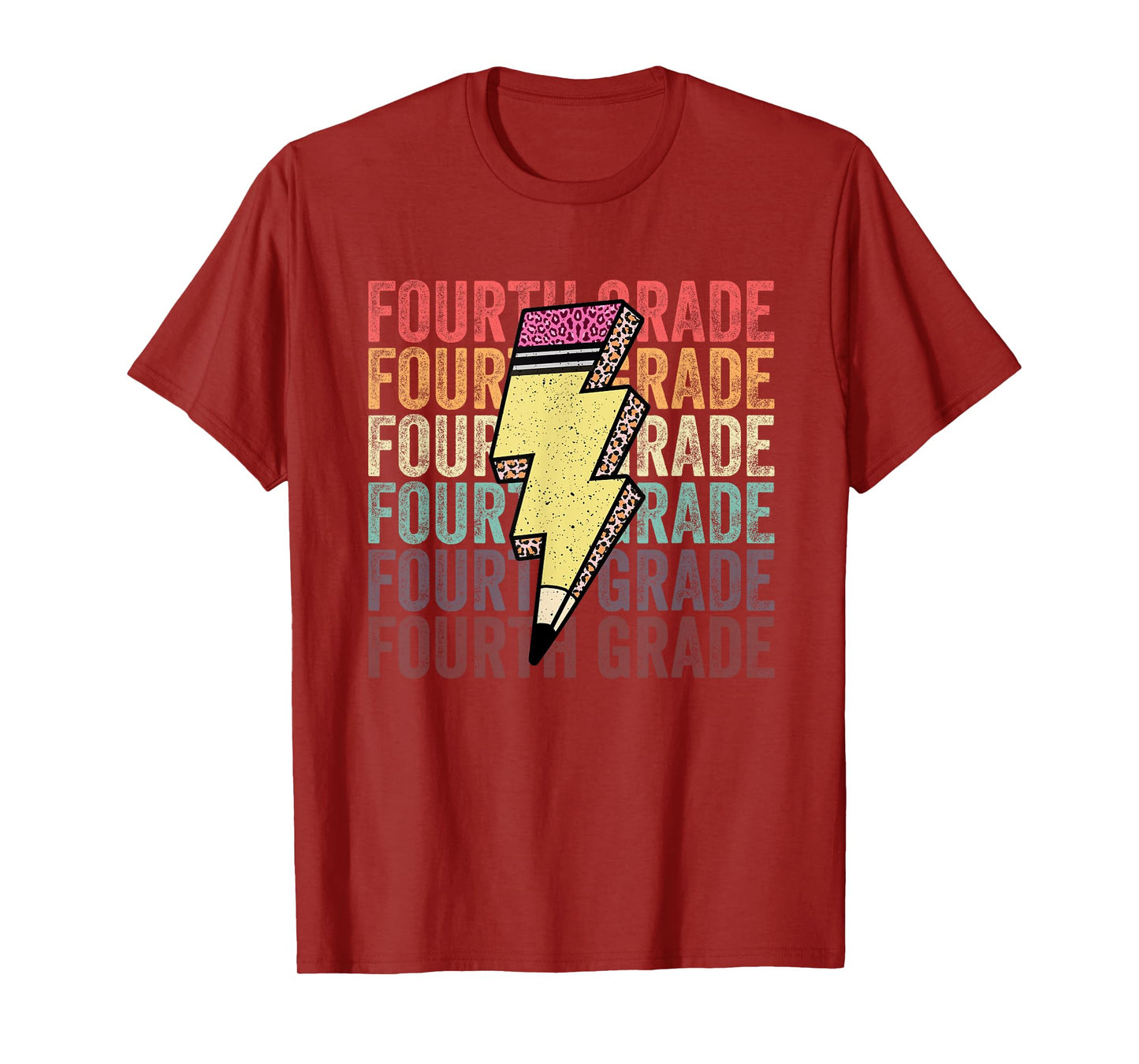 Fourth Grade Lightning Bolt Pencil 1st Day Of 4th Grade T-Shirt