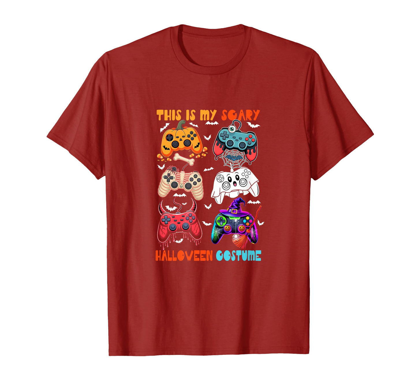 My Scary Halloween Costume Collection Game Controllers Gamer T-Shirt