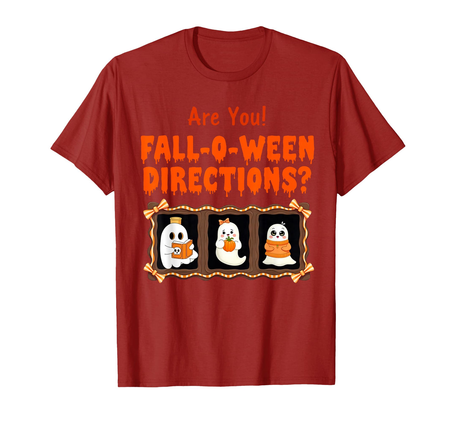 are You Fall O Ween Directions Funny Halloween Teacher Joke T-Shirt