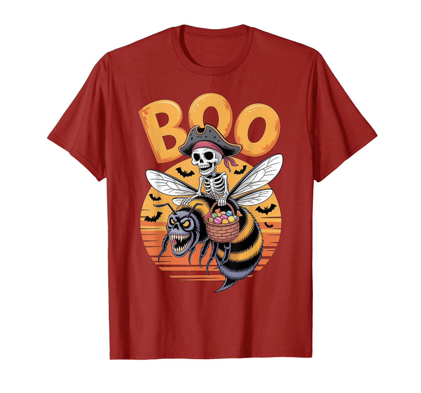 Spooky Bee Costume on Boo Bee Halloween T-Shirt