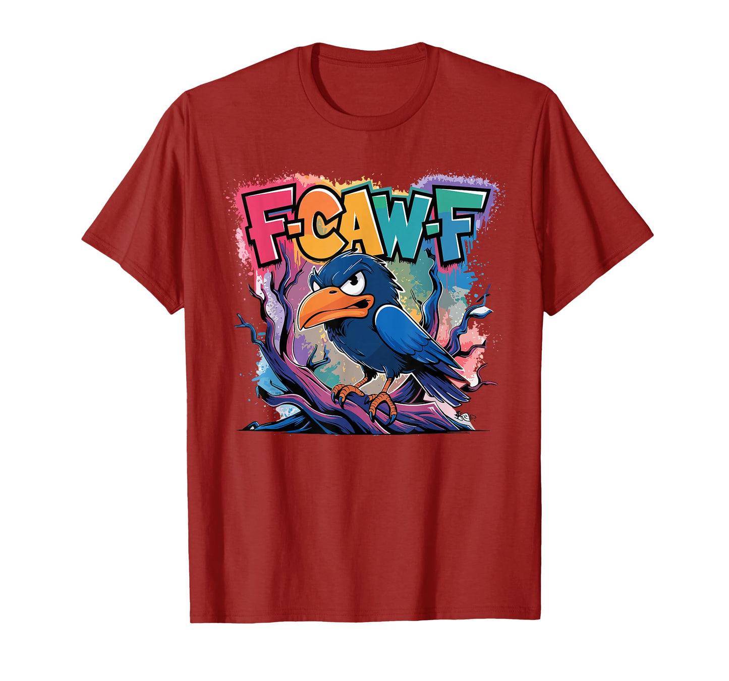 F-Caw-F Funny Raven Halloween Dark Humor T-Shirt