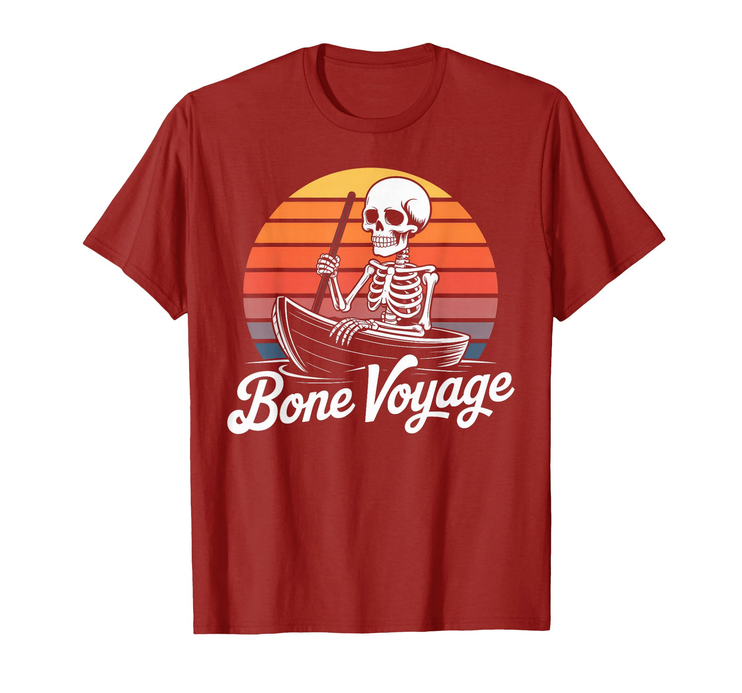 Bone Voyage Skeleton Sailor Nautical Crew T-Shirt