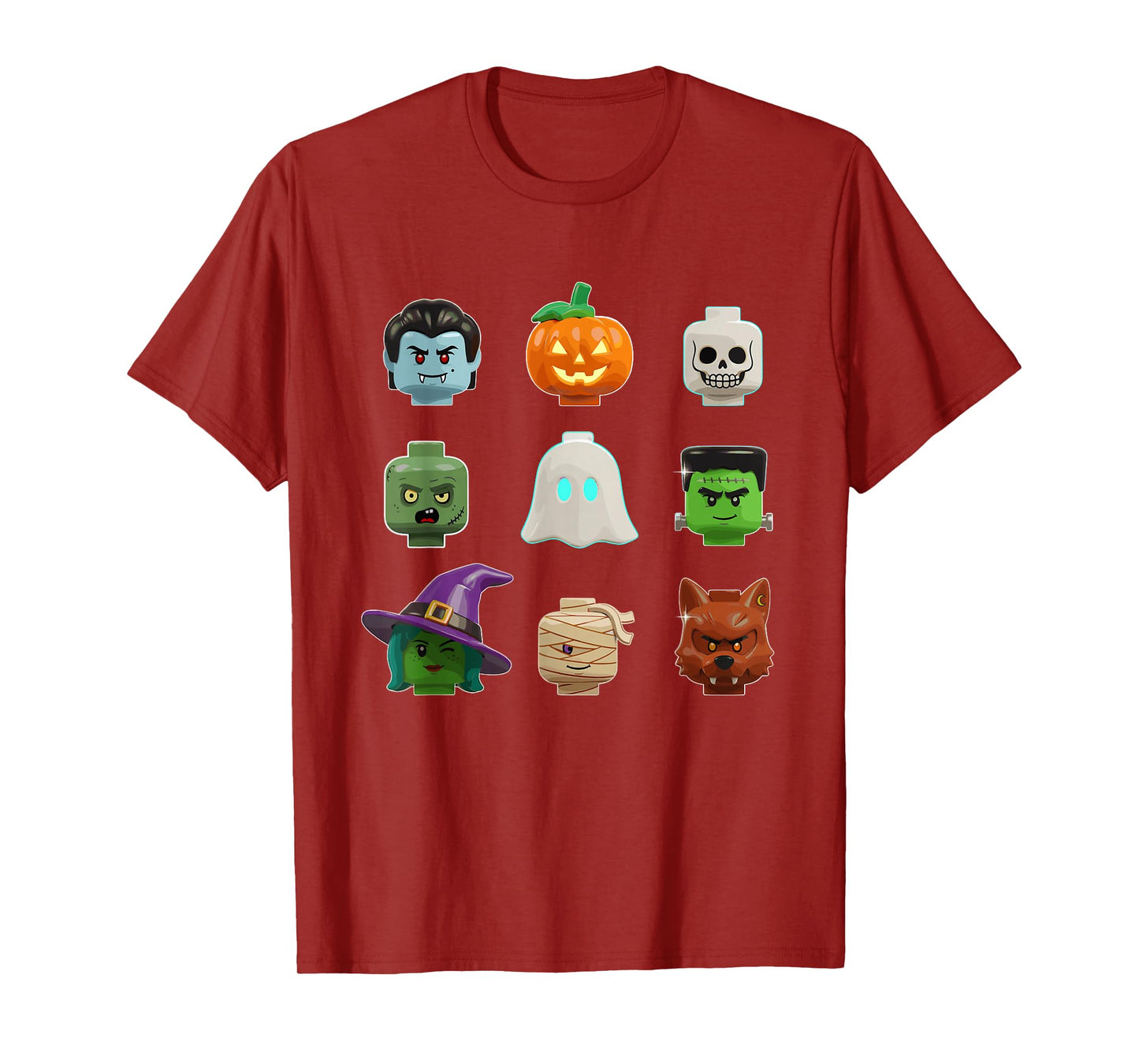 Halloween Building Bricks Costume Funny Matching Family T-Shirt