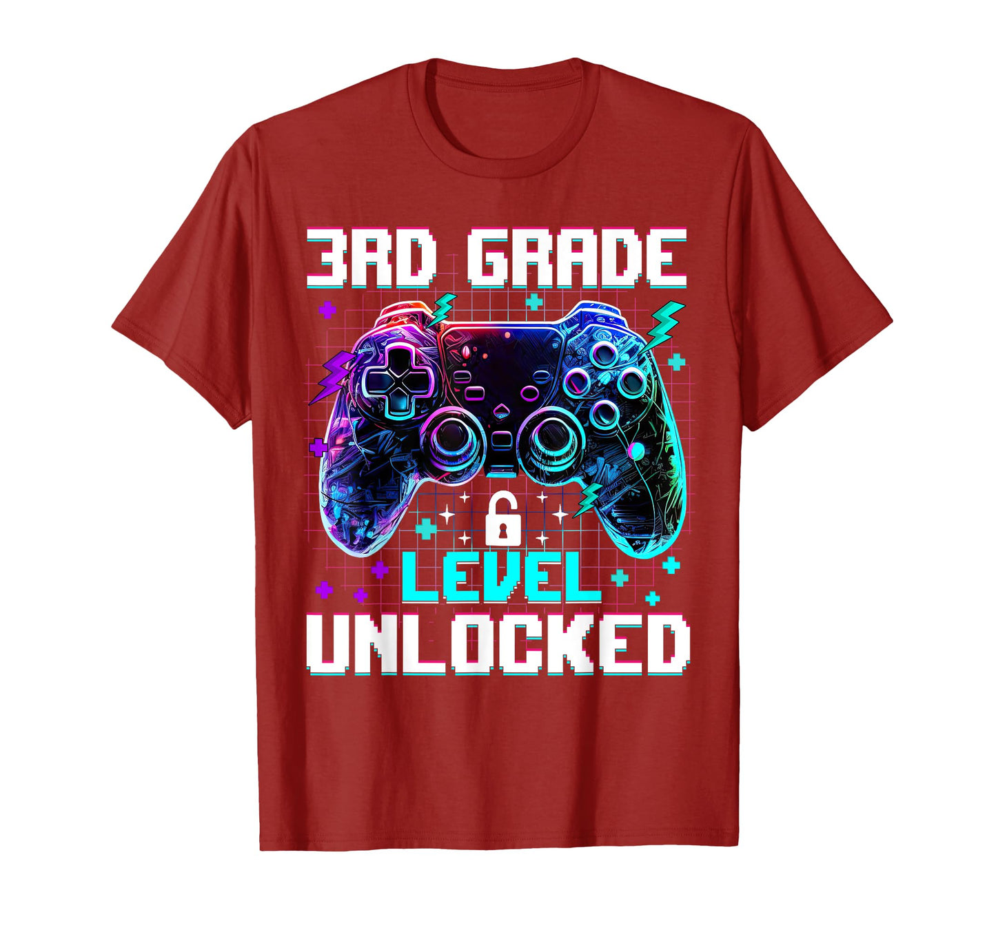 Controller 3rd Grade Level Unlocked First Day Of School Boys T-Shirt