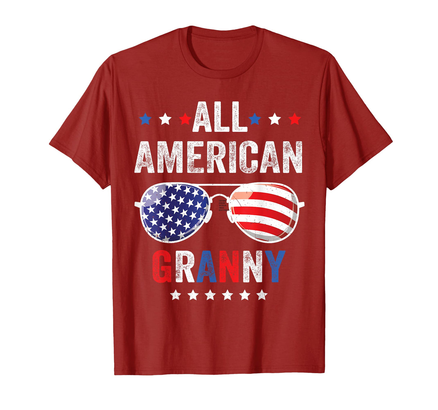 All American Granny USA Flag 4th of July Sunglasses Family T-Shirt