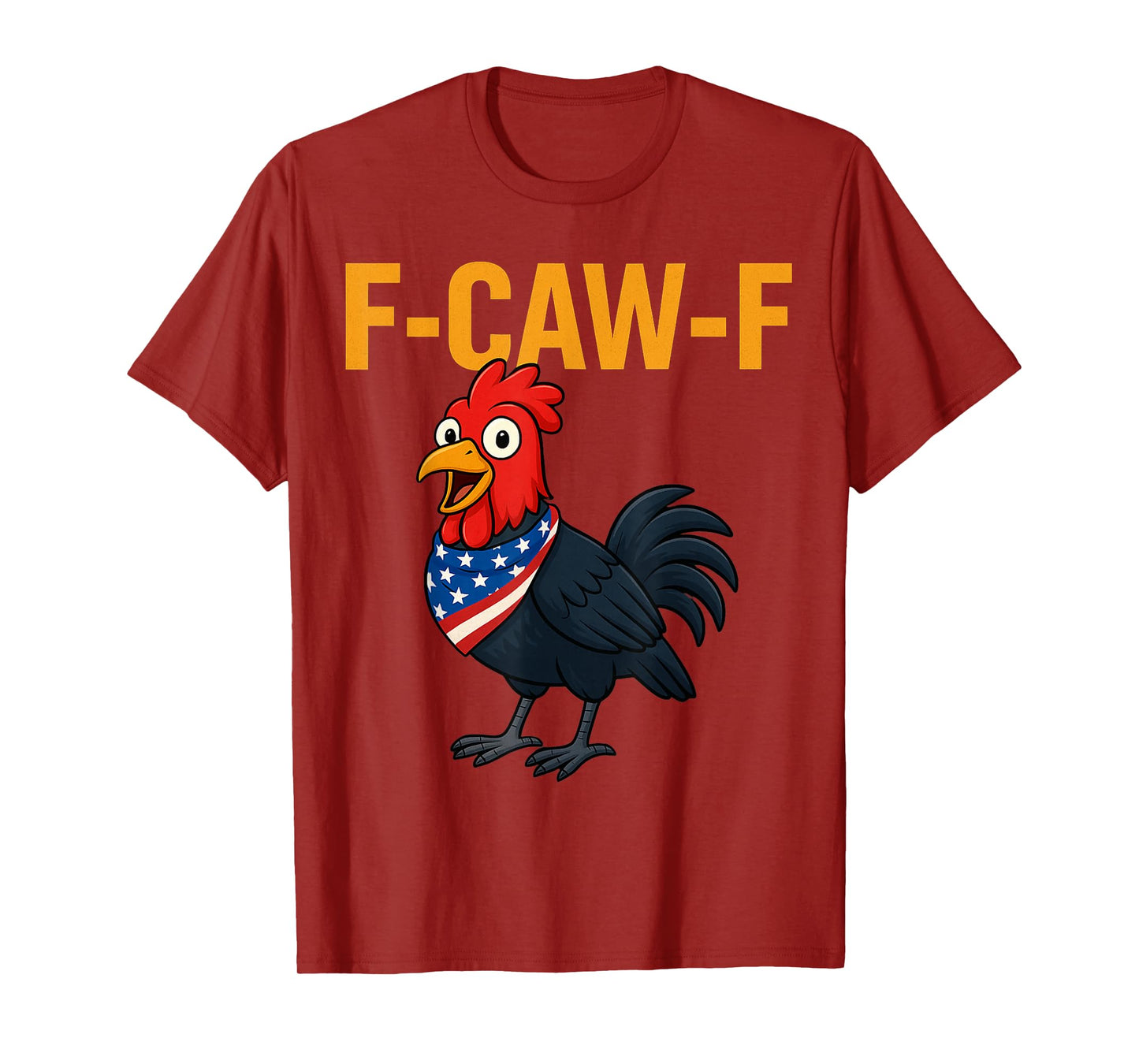 Funny F-CW-F Crow Body Chicken Head T-Shirt