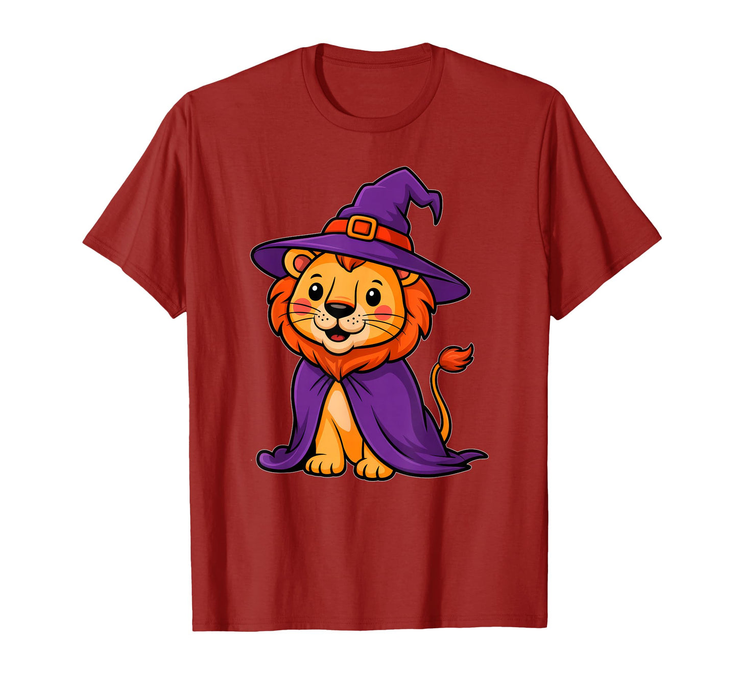 Halloween Lion Witch Hat Costume Boys Girls Kids Toddler T-Shirt