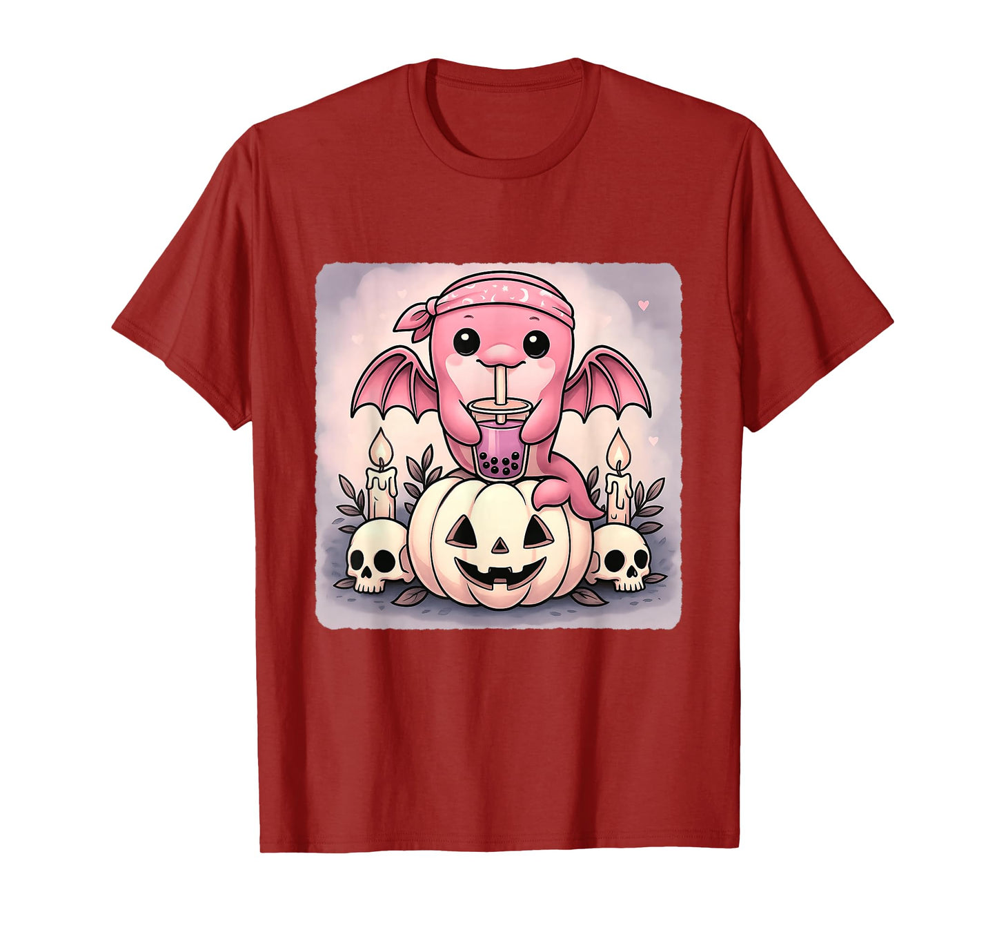 Dolphin Bat Kawaii Pastel Goth Creepy Cute Skeleton T-Shirt