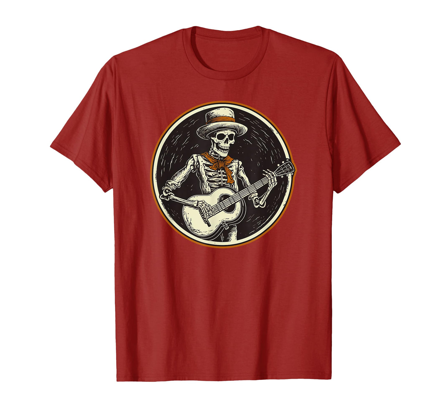 skeleton playing banjo Funny Bluegrass Style T-Shirt