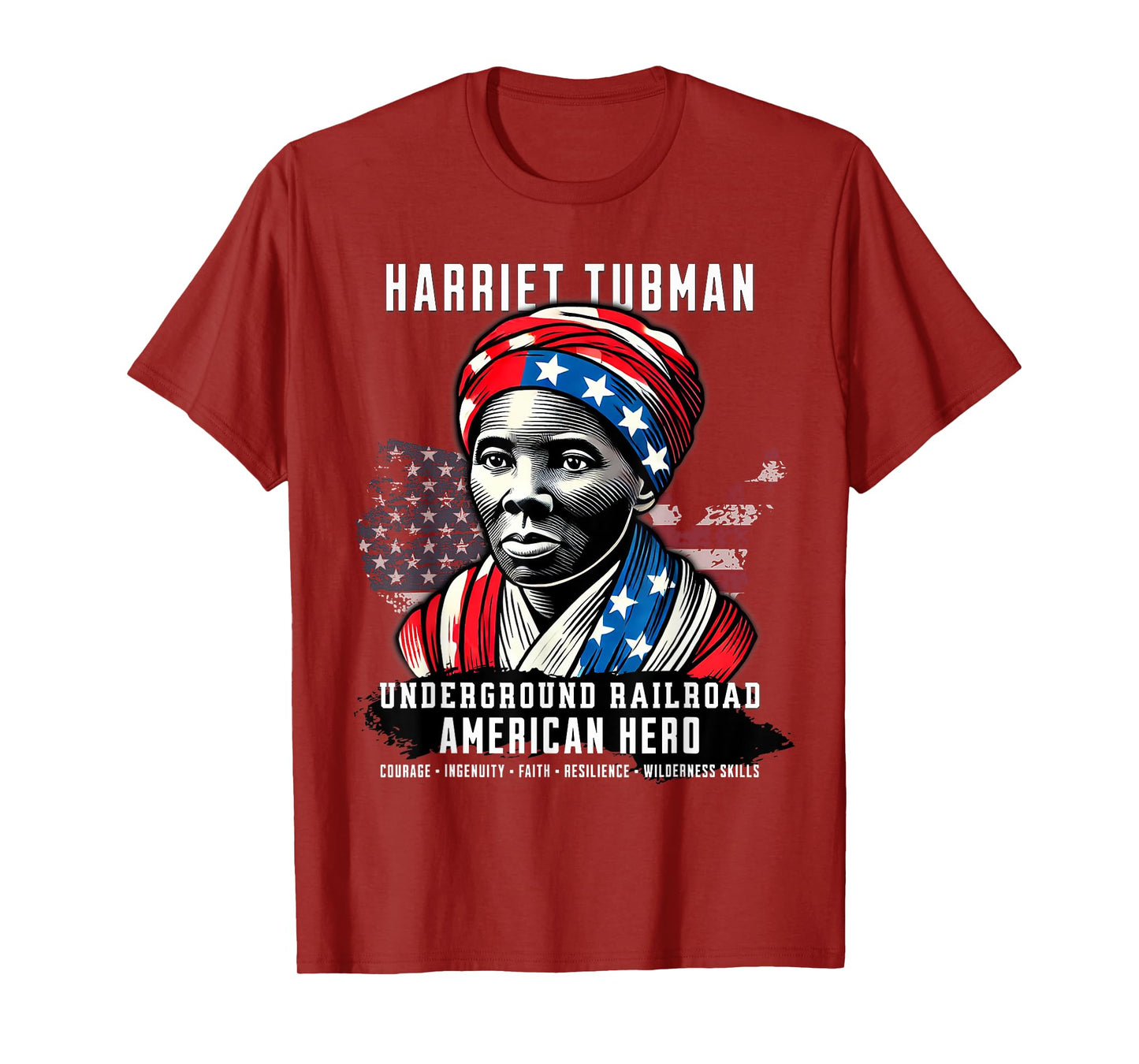 Harriet Tubman Underground Railroad American Hero History T-Shirt