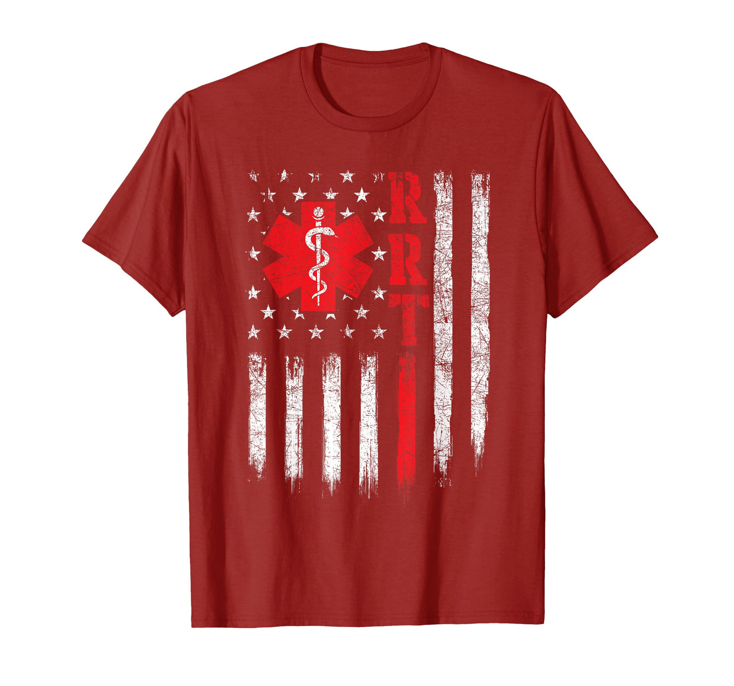 USA American Flag Respiratory Therapist Therapy T-Shirt