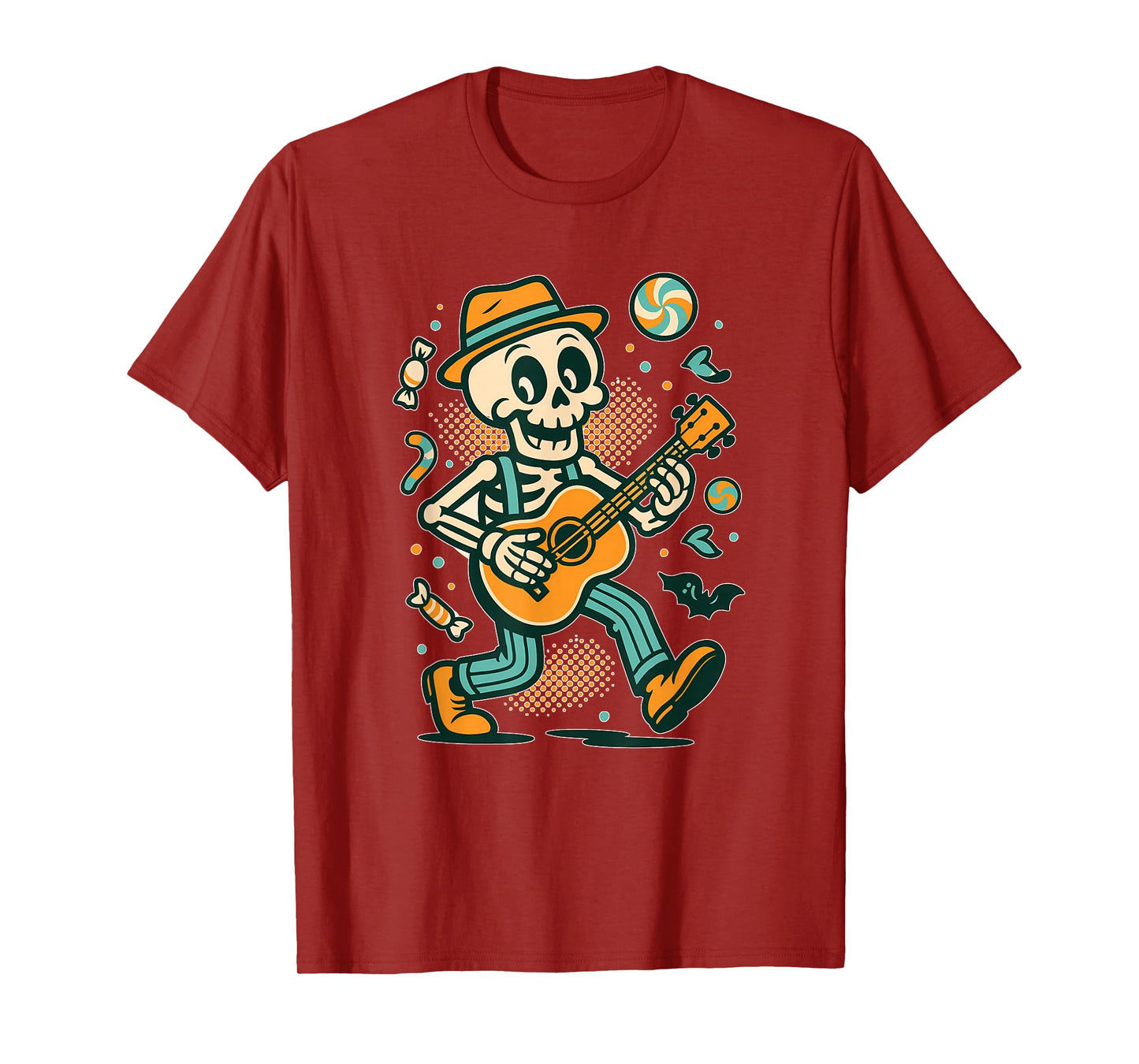 Skeleton Guitar Candy Groove T-Shirt
