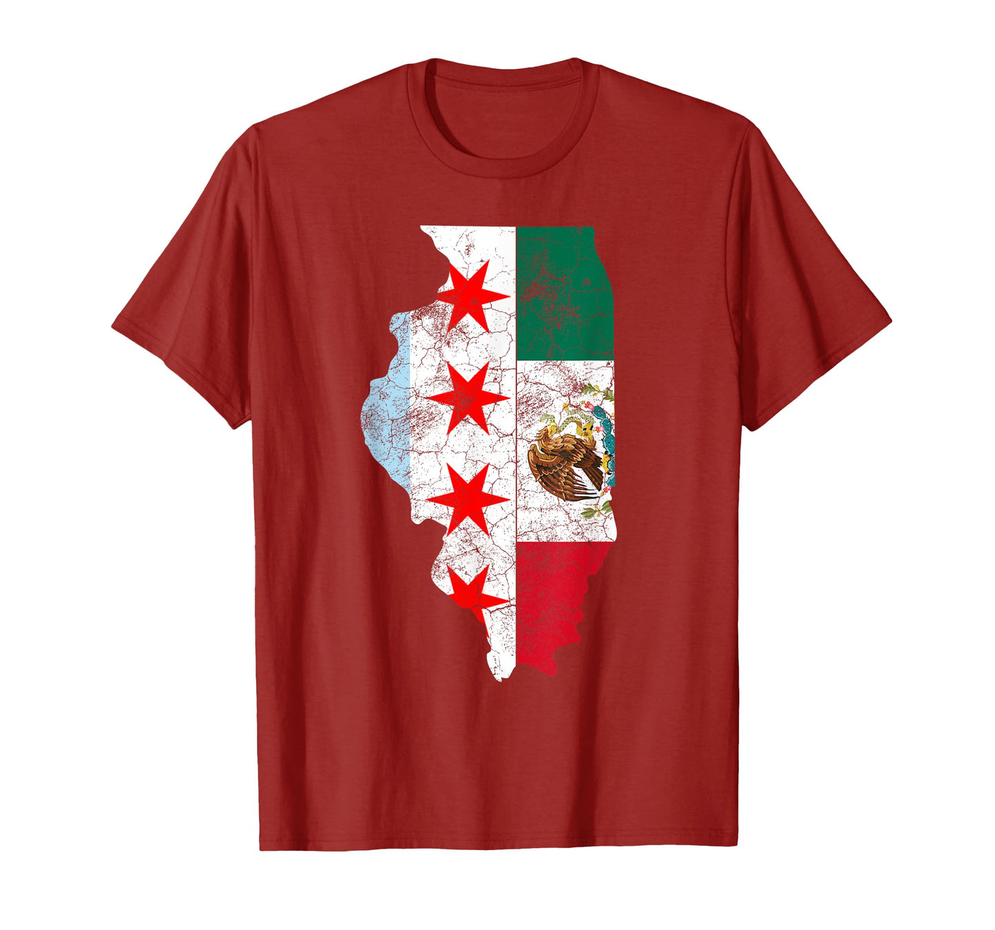 Cinco De Mayo Shirt Chicago Mexican Flag Men Women Kids Gift T-Shirt