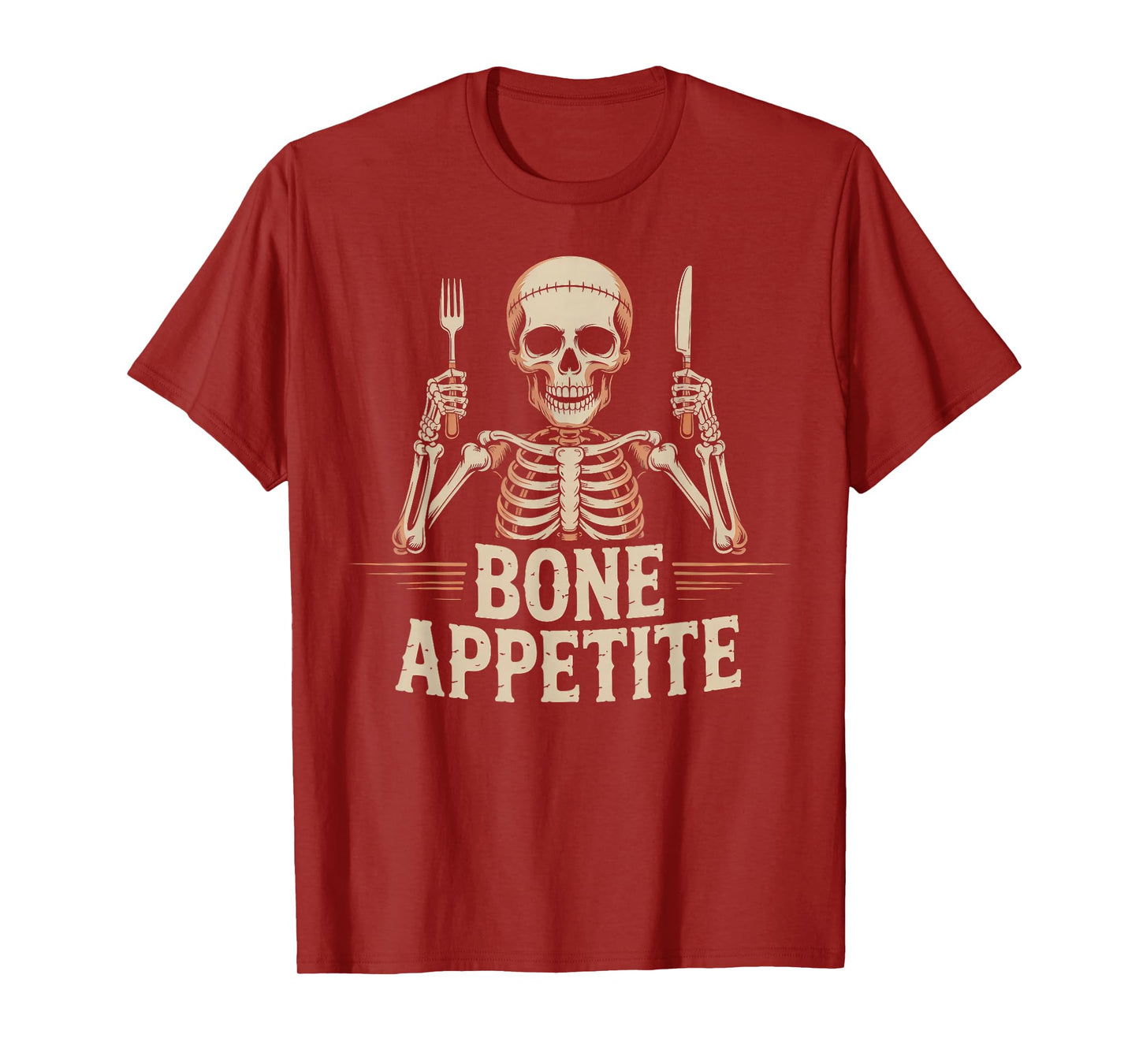 Bone Appetite Funny Skeleton Table Dinner T-Shirt