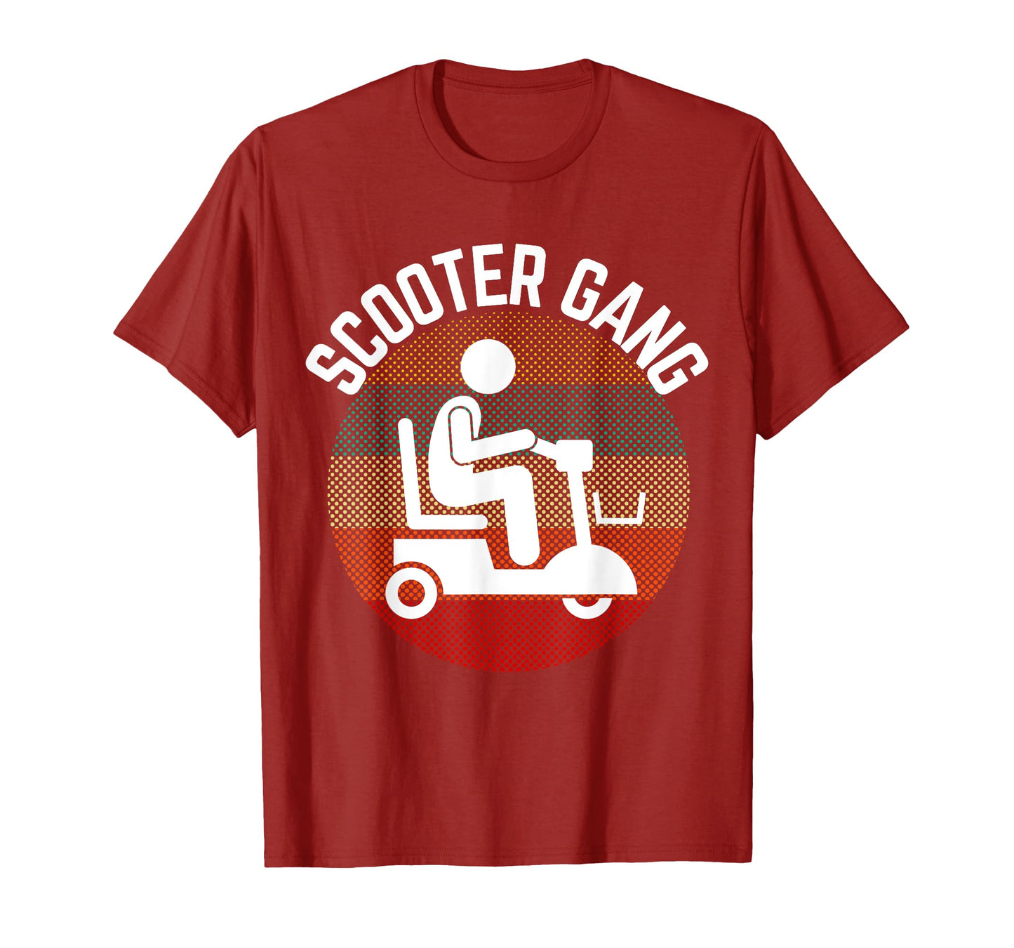 Mobility Scooter Gang Retro Vintage Moped Motorcycle Wheeler T-Shirt