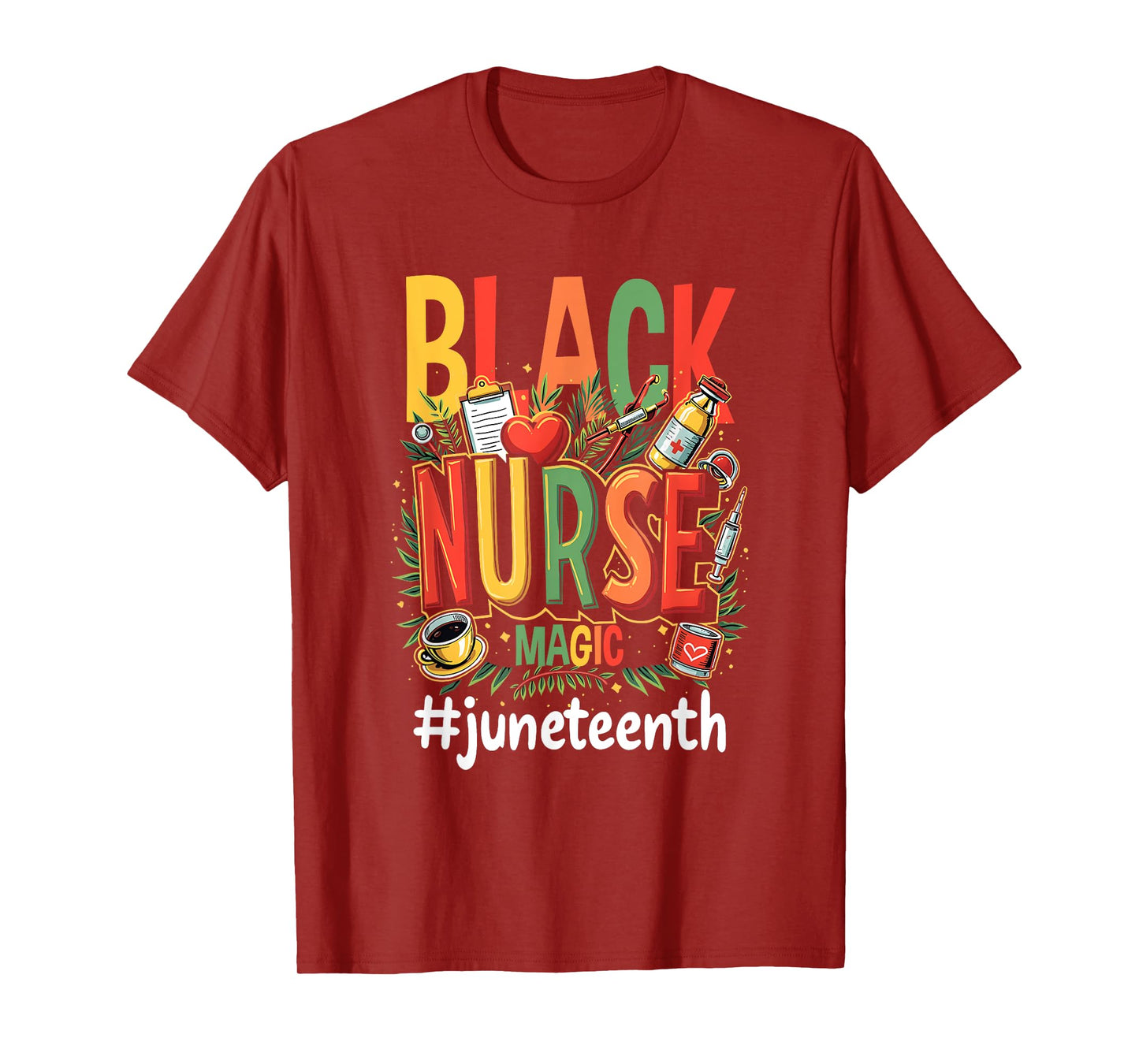 Black Nurse Life Juneteenth Emancipation Day T-Shirt