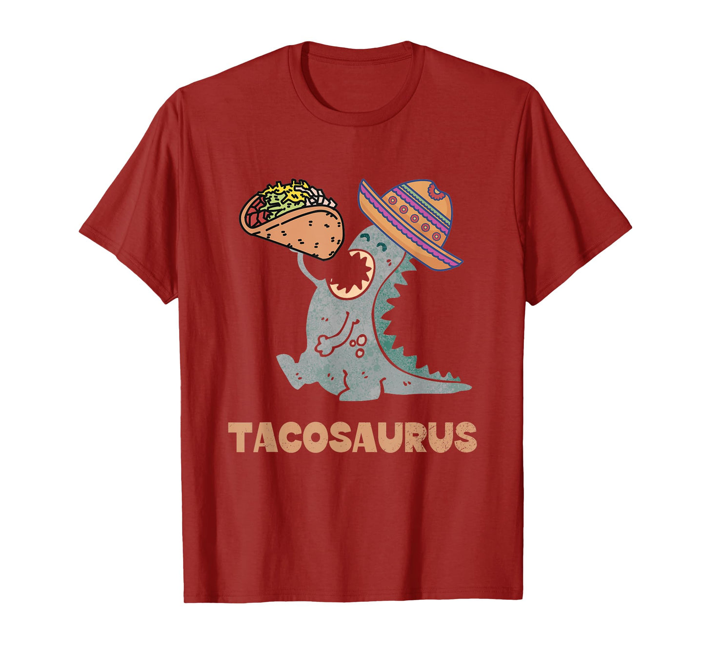 Tacosaurus Taco Lover Funny Mexican Food Dinosaur T-Shirt