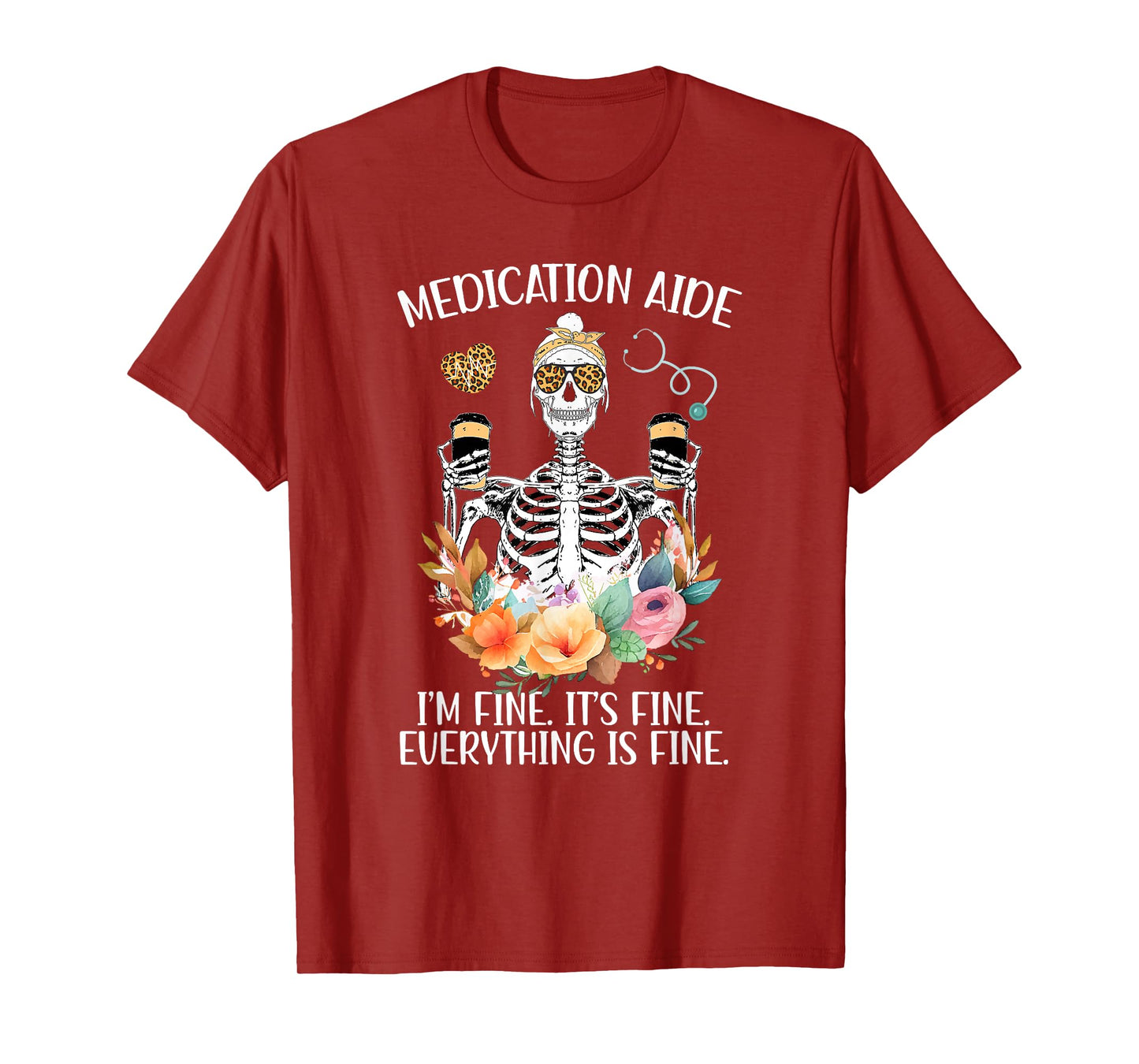 Medication Aide Funny Med Aide Medication Aides T-Shirt