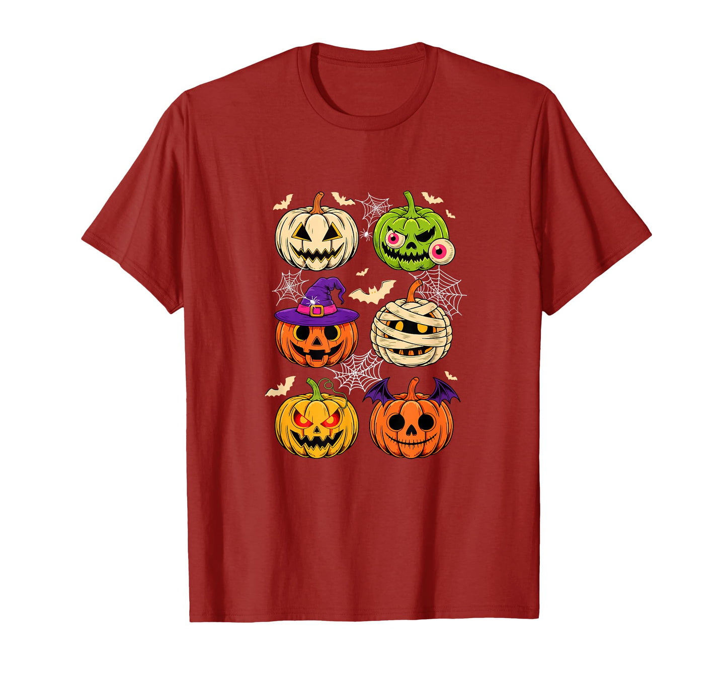 Halloween Collection Horror Carved Pumpkins As Witch Mummy T-Shirt