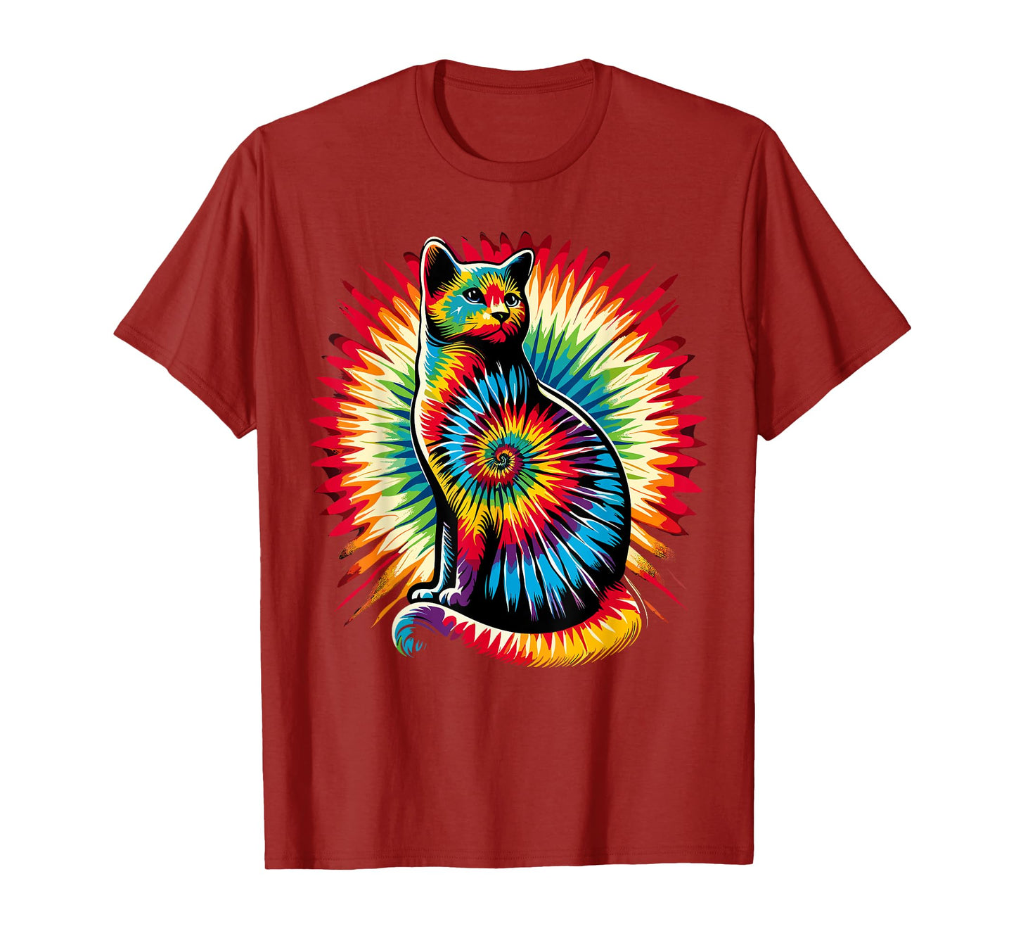 Cute Cat Tie Dye T-Shirt