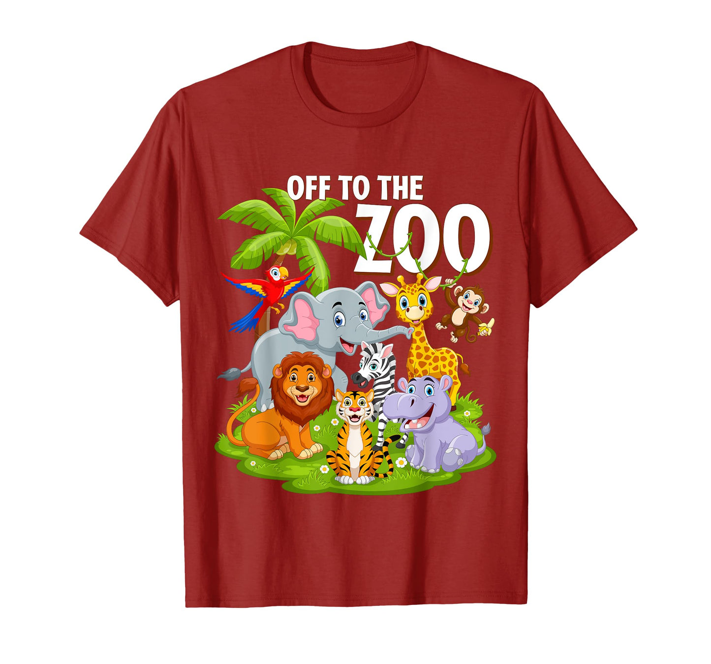 Safari Zoo Birthday Party Wild Zoo Animals Teacher Toddlers T-Shirt