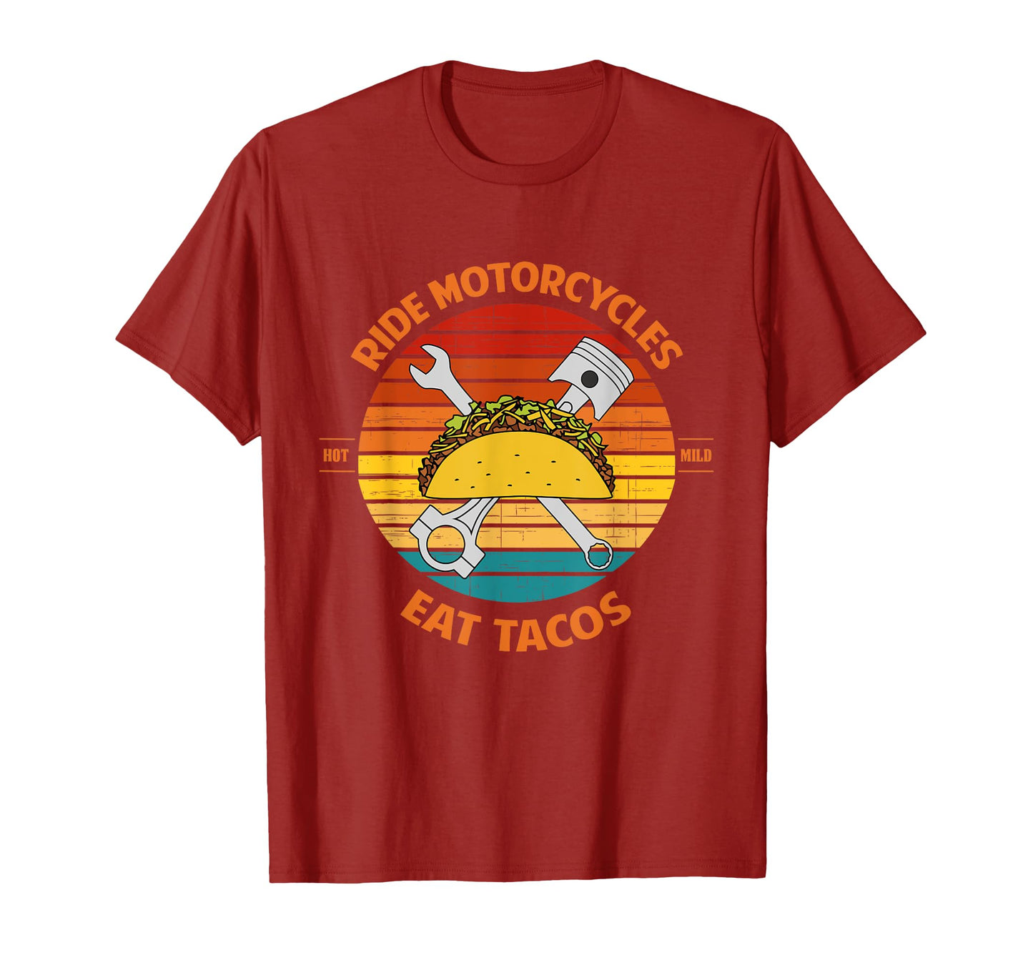 Ride Motorcycles Eat Tacos Father's Day T-Shirt
