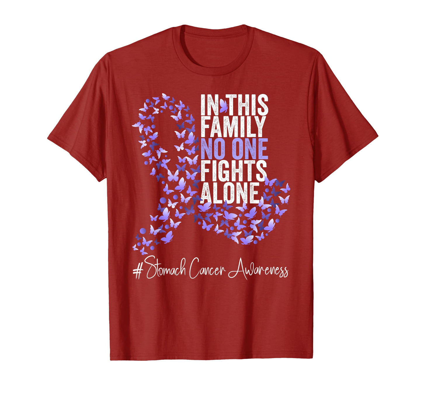 Stomach Cancer Awareness Month Periwinkle Ribbon T-Shirt