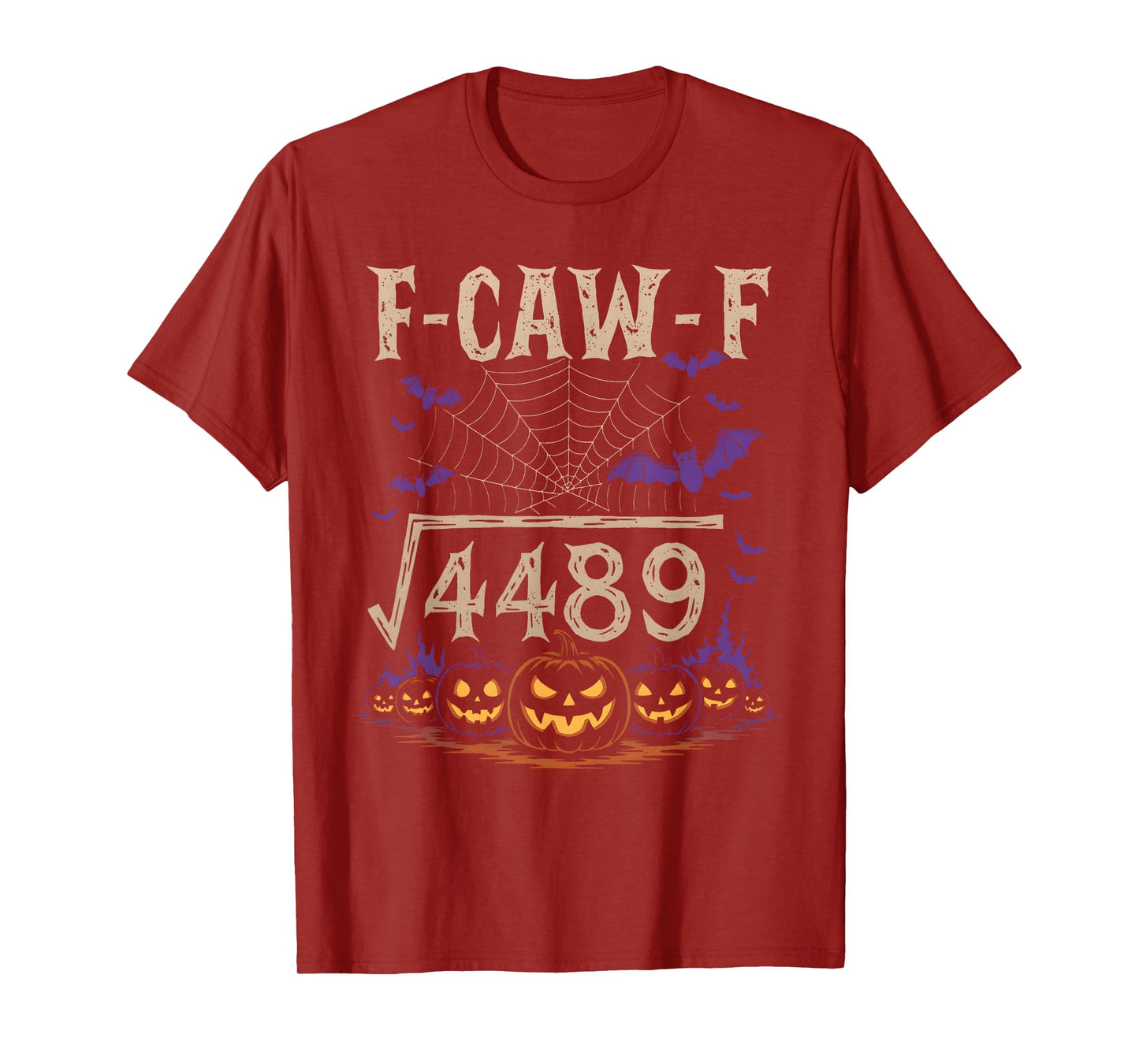 Funny 67 Meme Math Teacher 6 7 Halloween Square Root 4489 T-Shirt