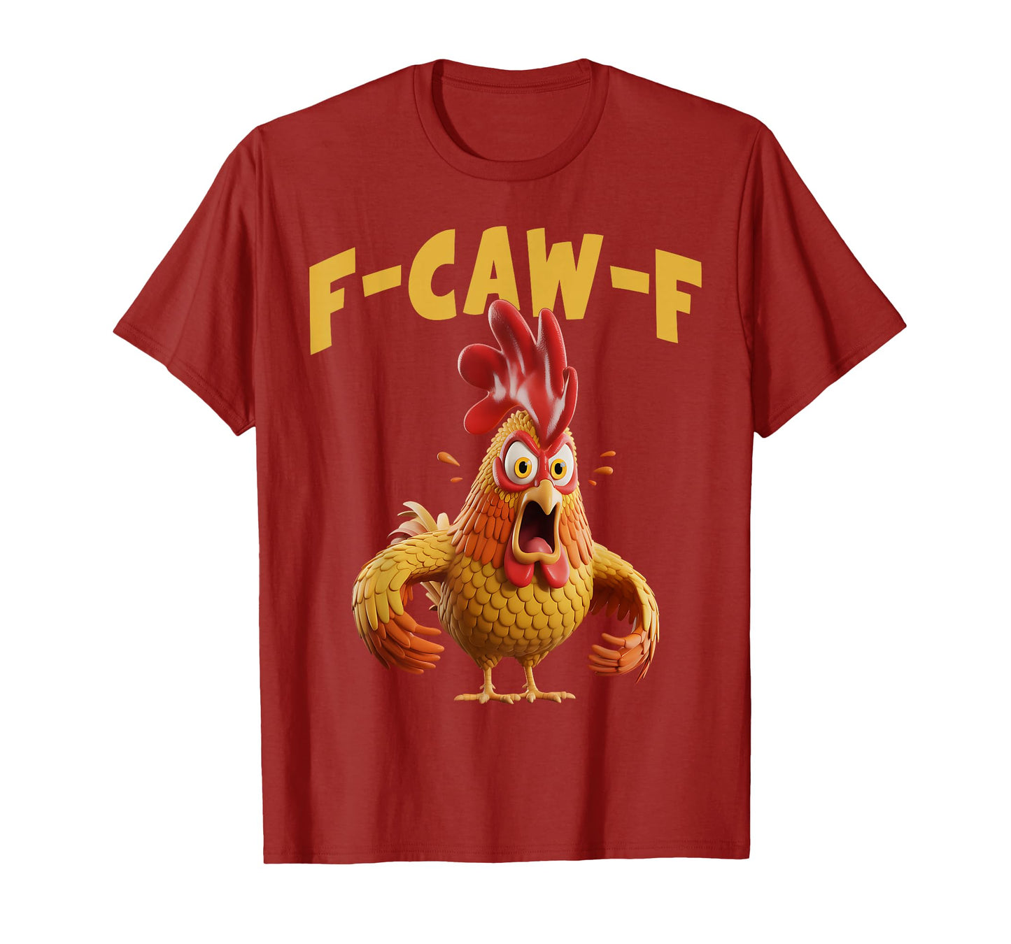 f-caw-f Funny Cow Chicken T-Shirt