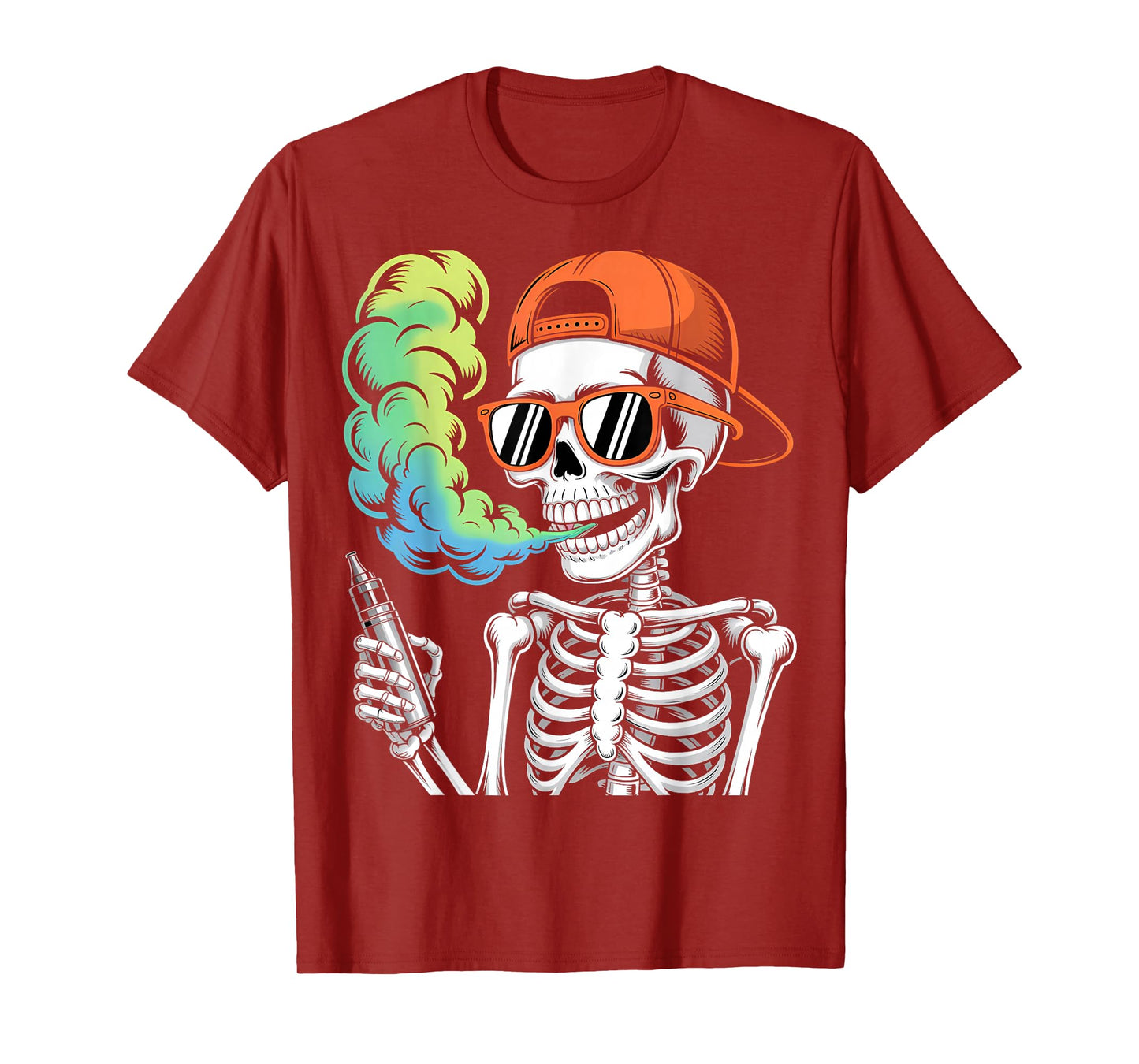 Halloween Skeleton Vaping Costume T-Shirt