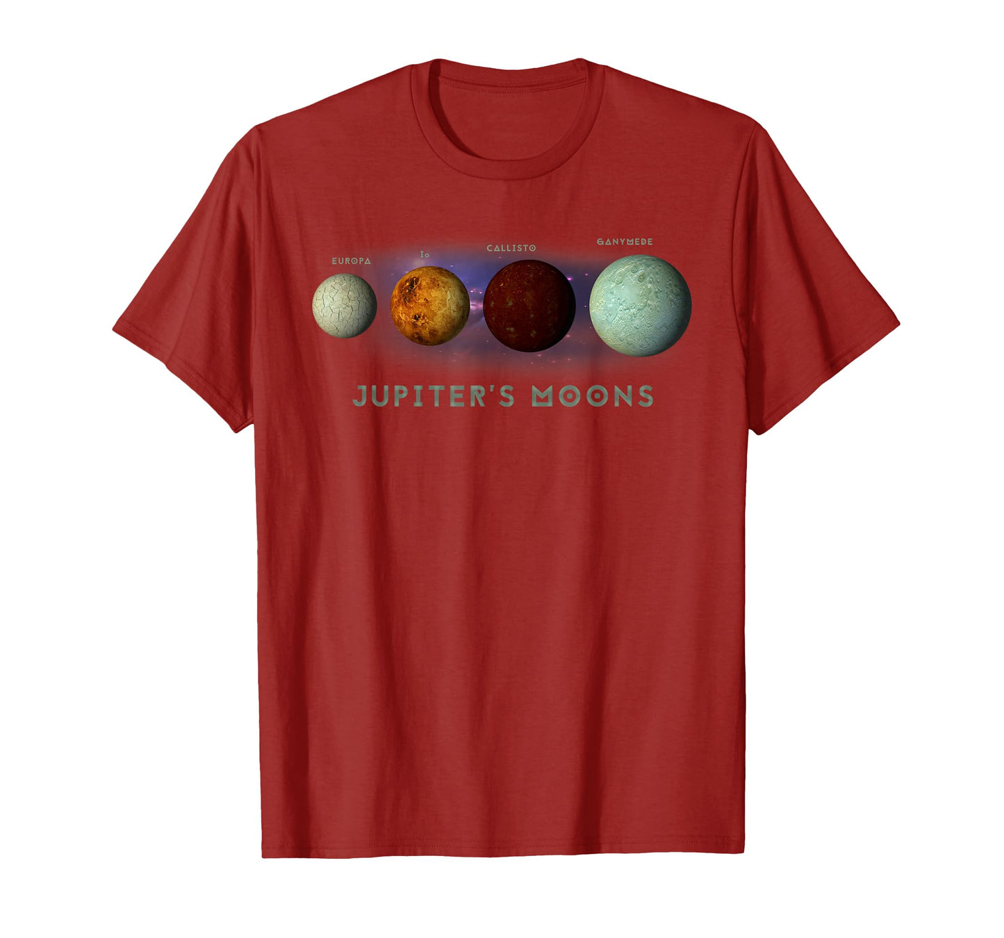 Jupiter Planet Moons Europa Io Callisto Ganymede Space T-Shirt