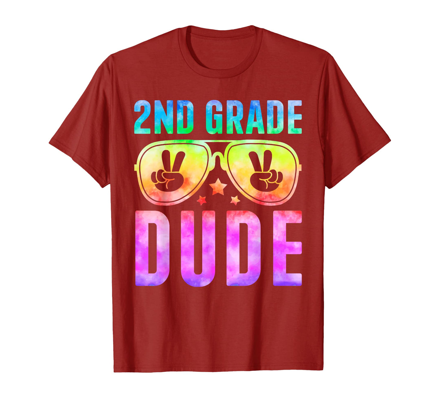 2nd Grade Cool Dude Tie Dye Back To School Second Grade Boys T-Shirt