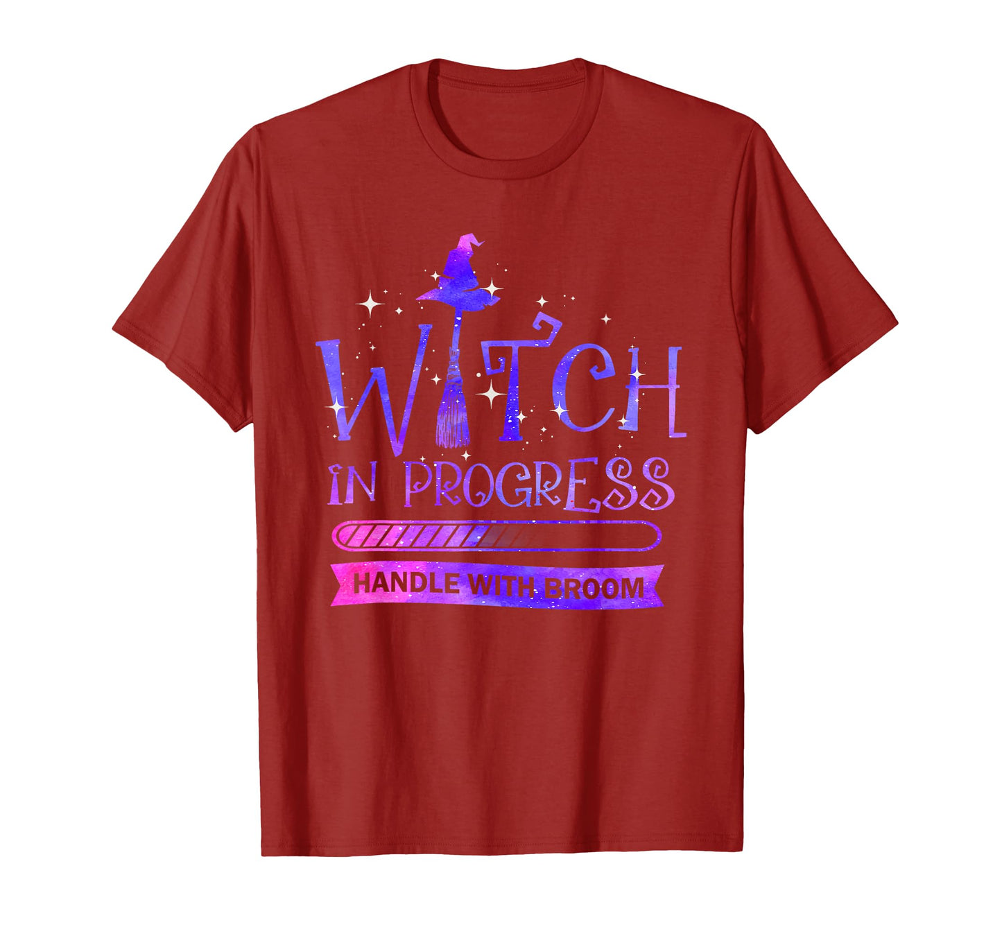 Witch in Progress Halloween Spooky Haunted Celebration T-Shirt
