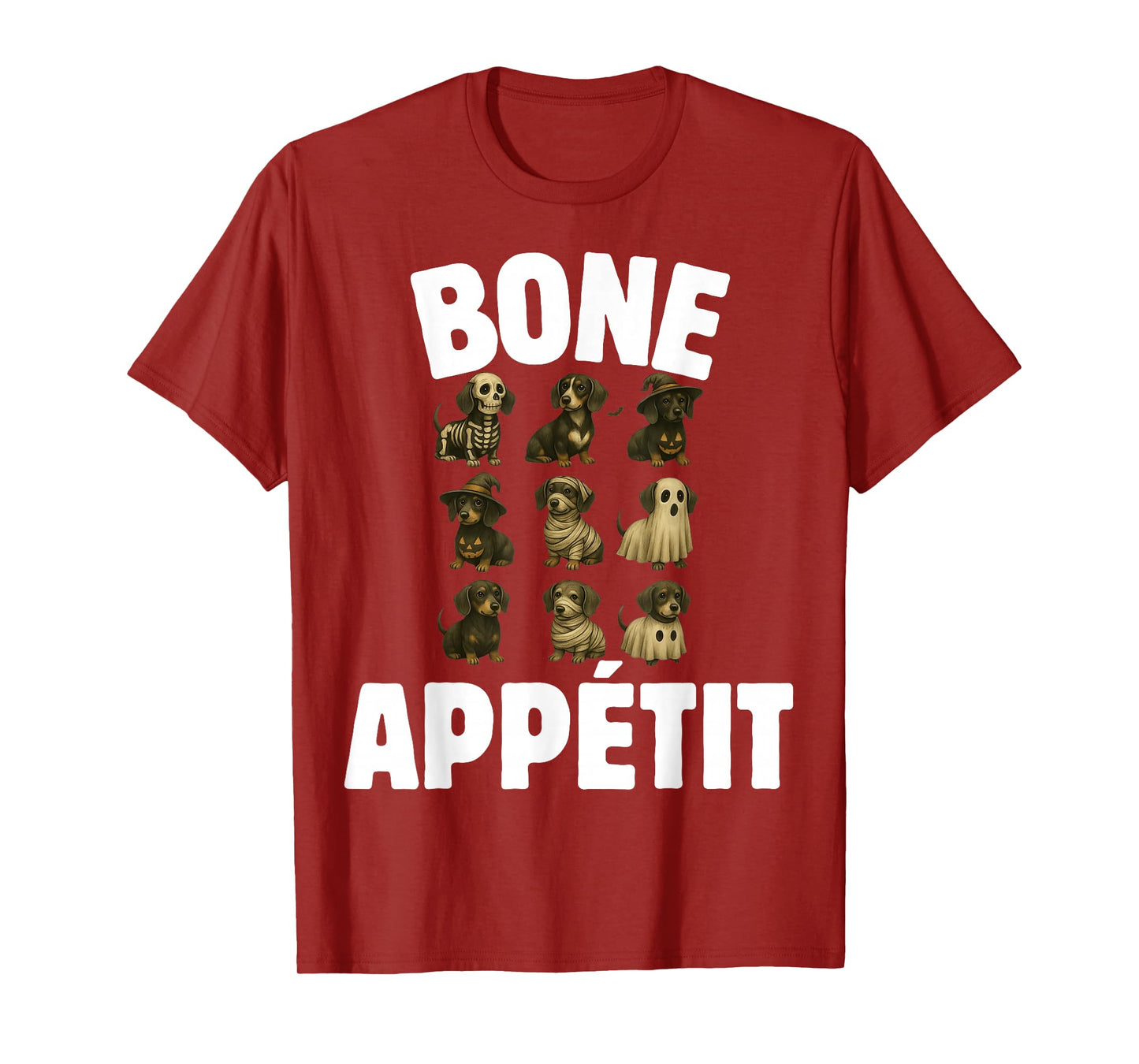 Spooky Dachshund Halloween Weenie Dog Ghost Mummy Witch T-Shirt