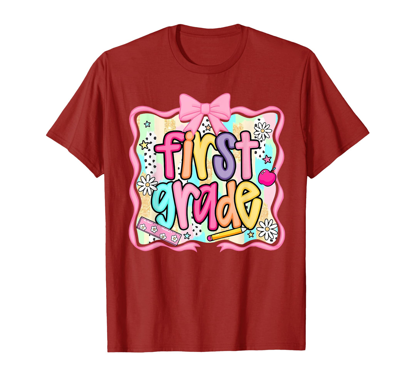 Back To School Hello First Grade Team 1st Grade Boy Girl T-Shirt