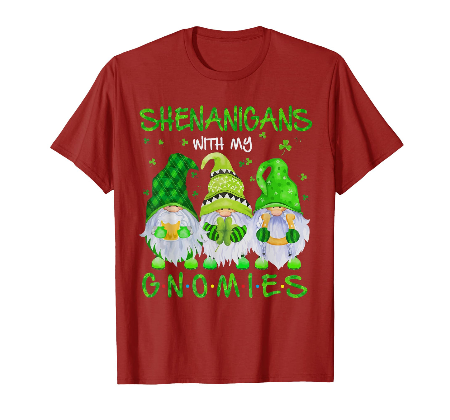 Shenanigans With My Gnomies St Patrick's Day Gnome Lover T-Shirt