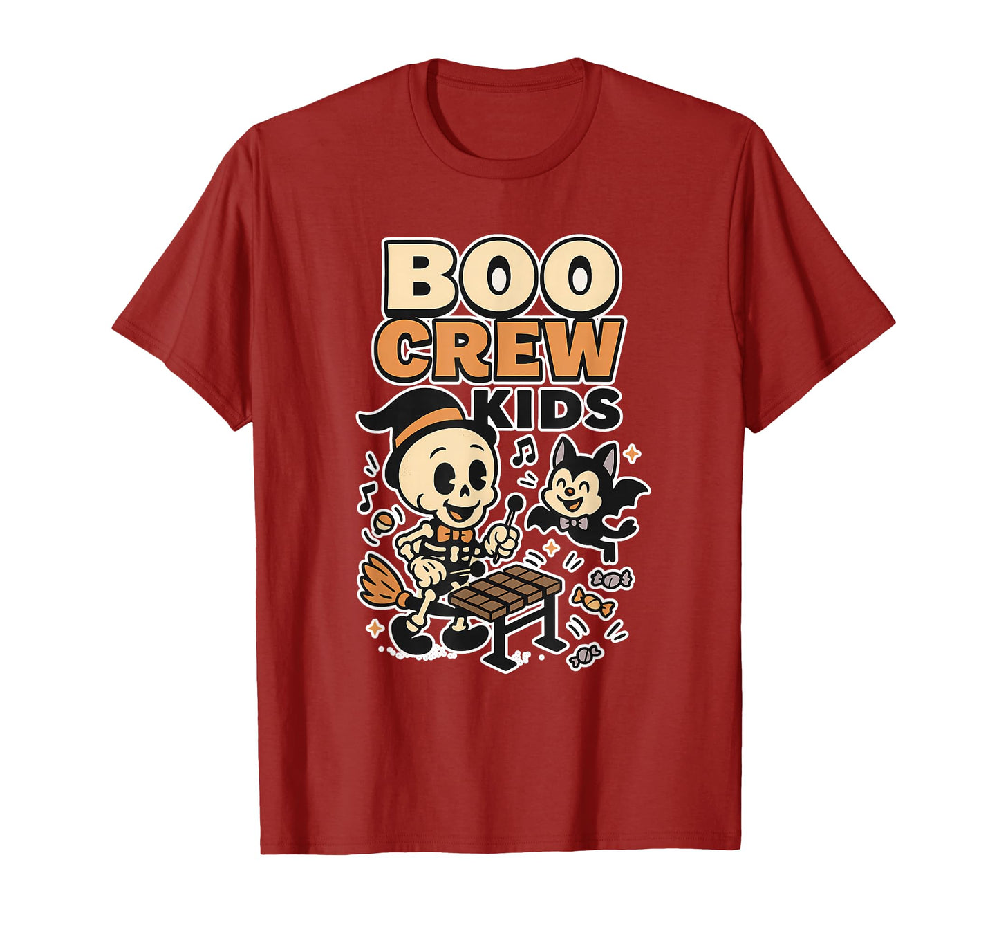 Boo Crew Kids Skeleton Band T-Shirt