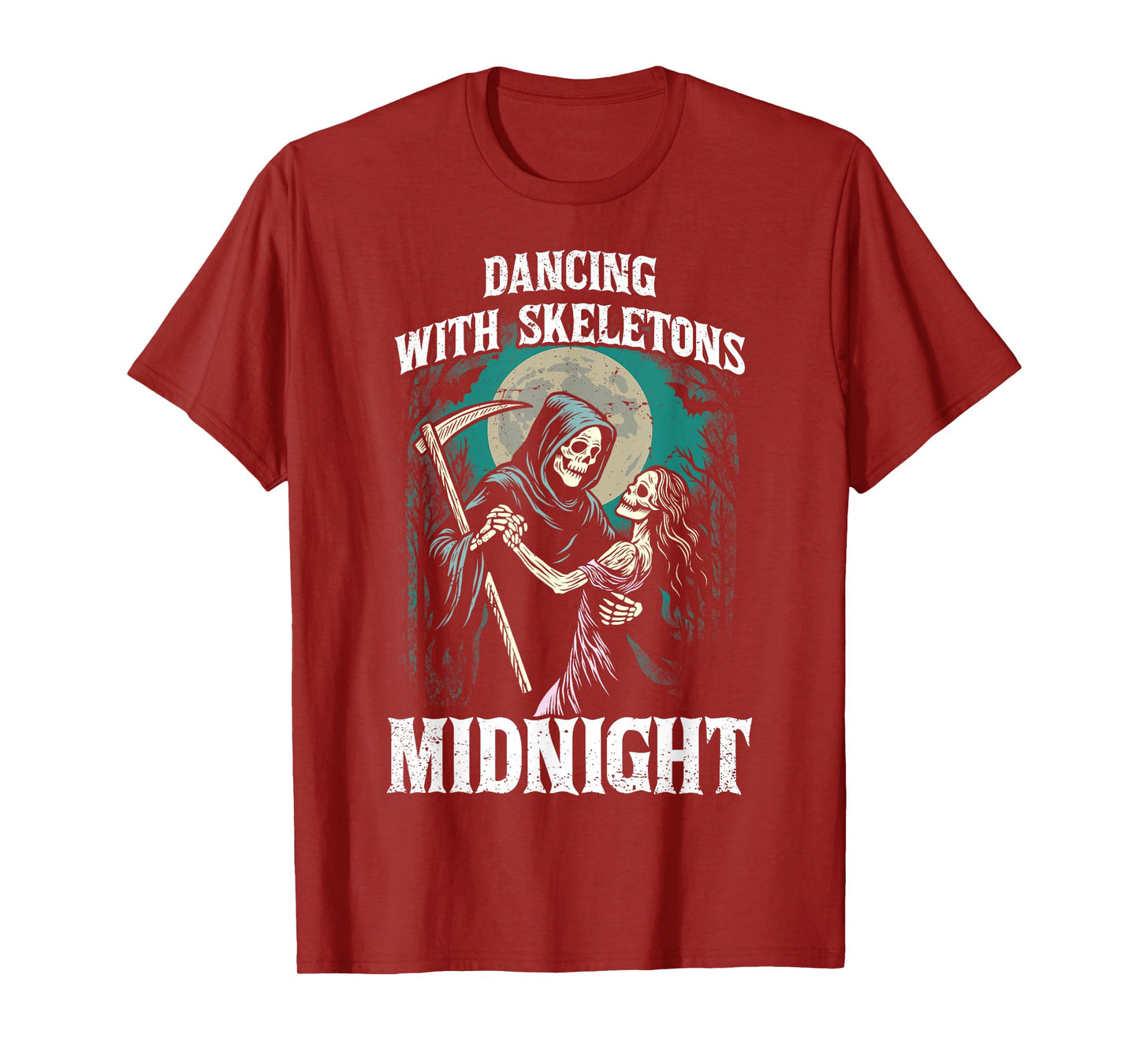 Dancing with Skeletons Halloween Spooky Haunted Season T-Shirt