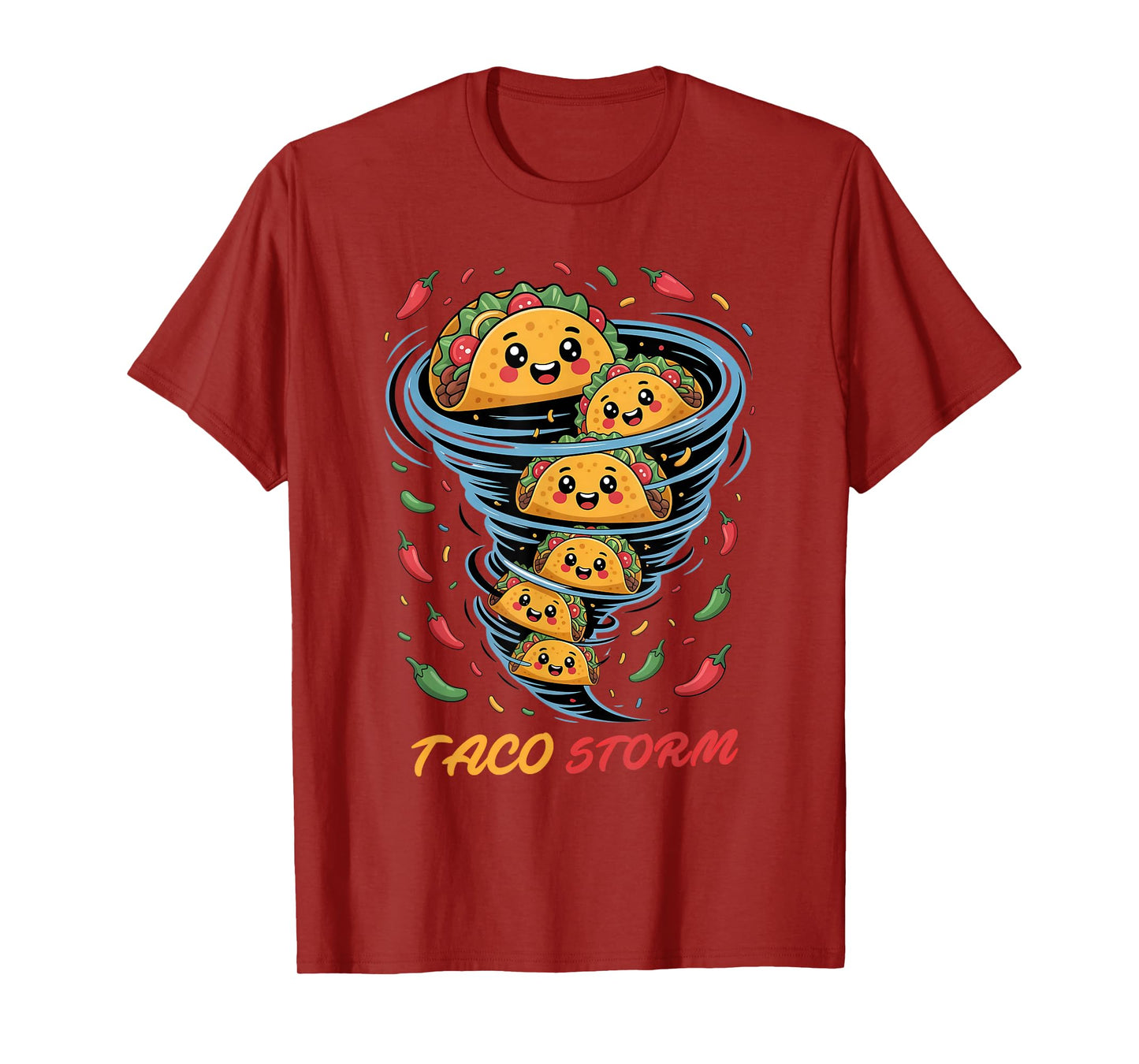 Tacos Day Funny Taco Lovers Taco Storm T-Shirt
