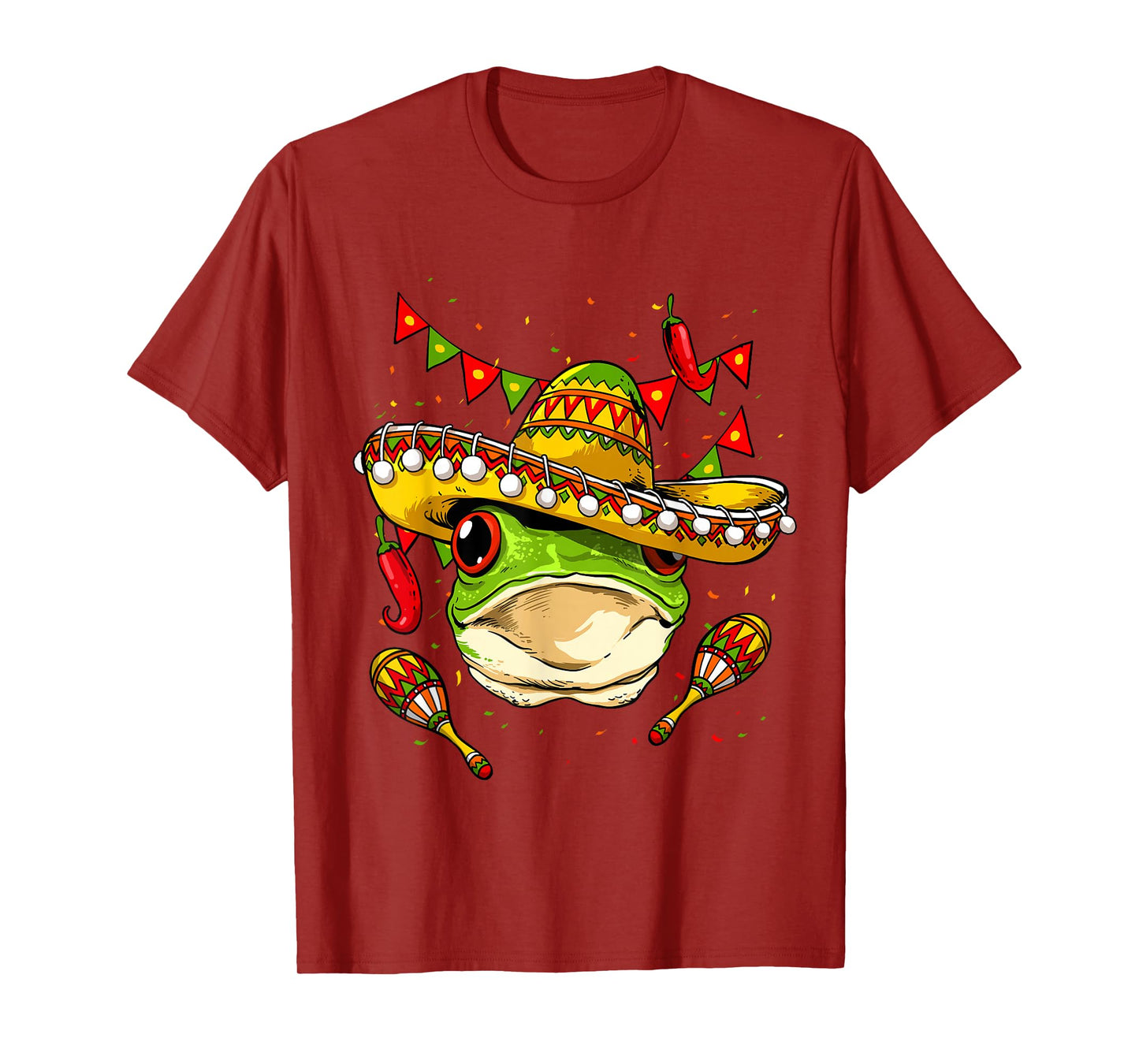 Funny Frog Cinco De Mayo Shirt Mexican Fiesta Party Poncho T-Shirt
