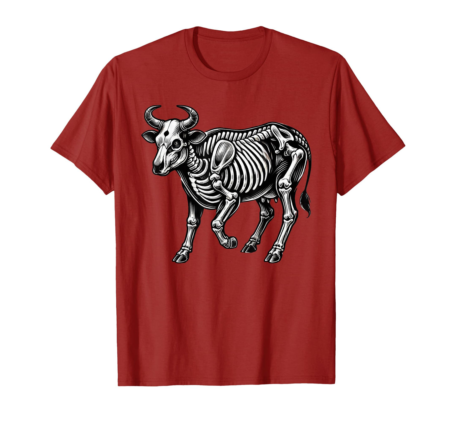 Cow Skeleton Halloween T-Shirt