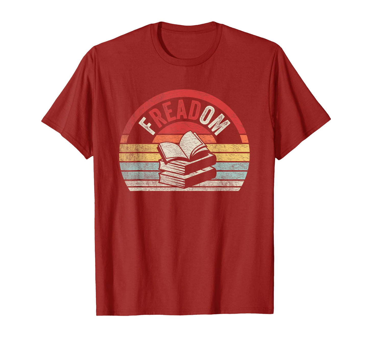 Retro Vintage fREADom Anti Ban Books Freedom To Read T-Shirt