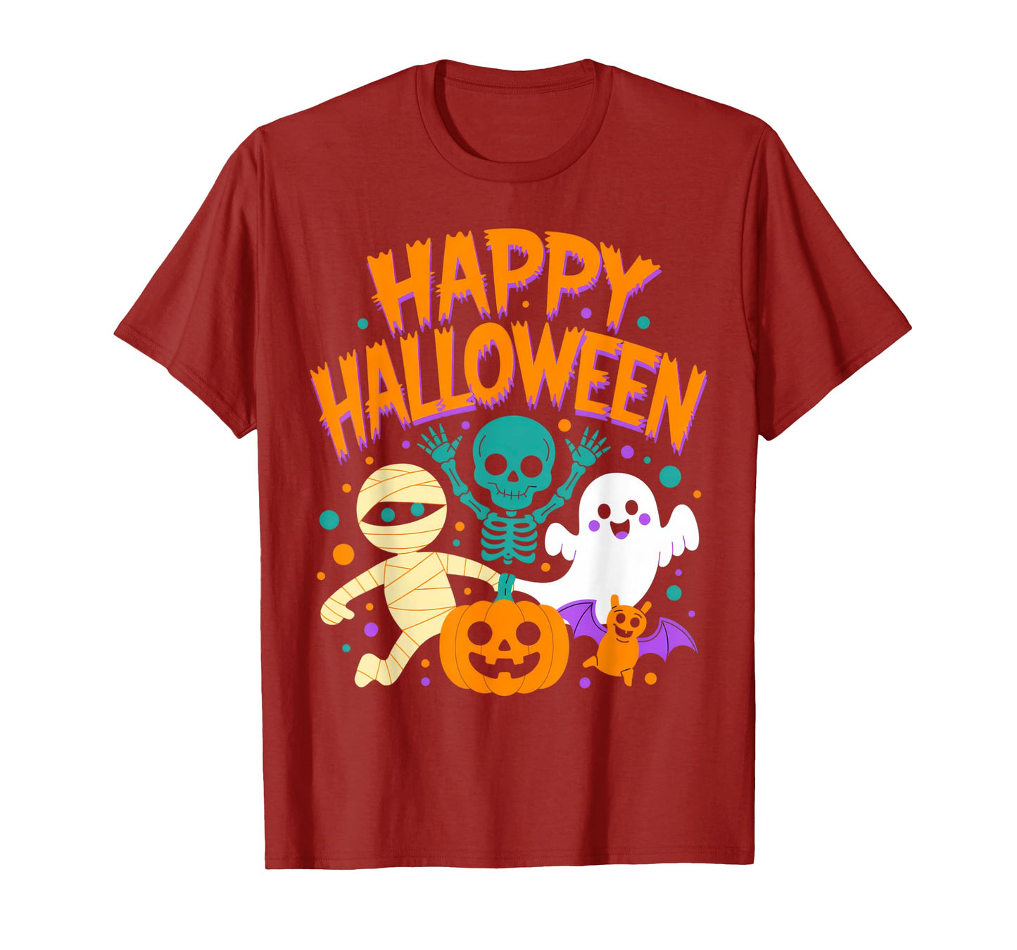 Happy Halloween Fun Vibes for Spooky Nights Enthusiasts T-Shirt