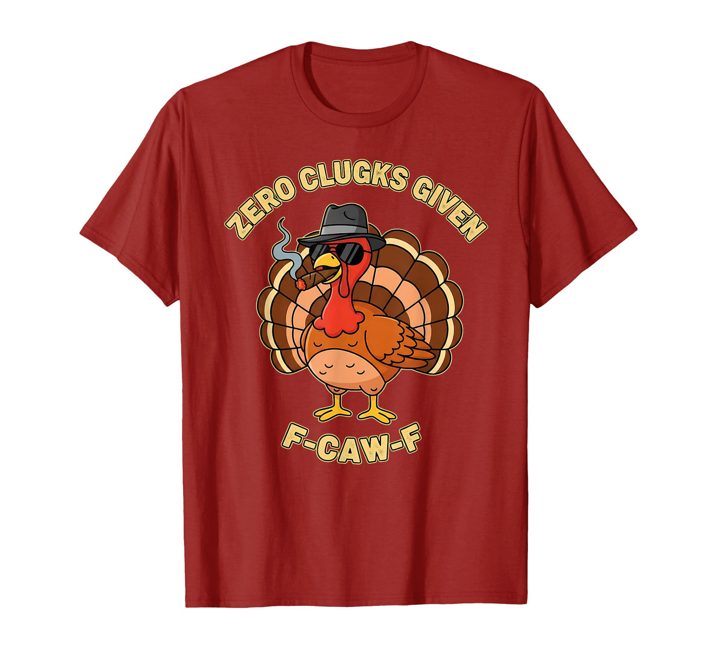 Chicken Rooster F-Caw-F Meme F Caw Funny Thanksgiving Turkey T-Shirt